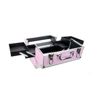 Foto 2 | Neceser Lab.g Maletín Metálico Reforzado Cosmetiquera Rosa