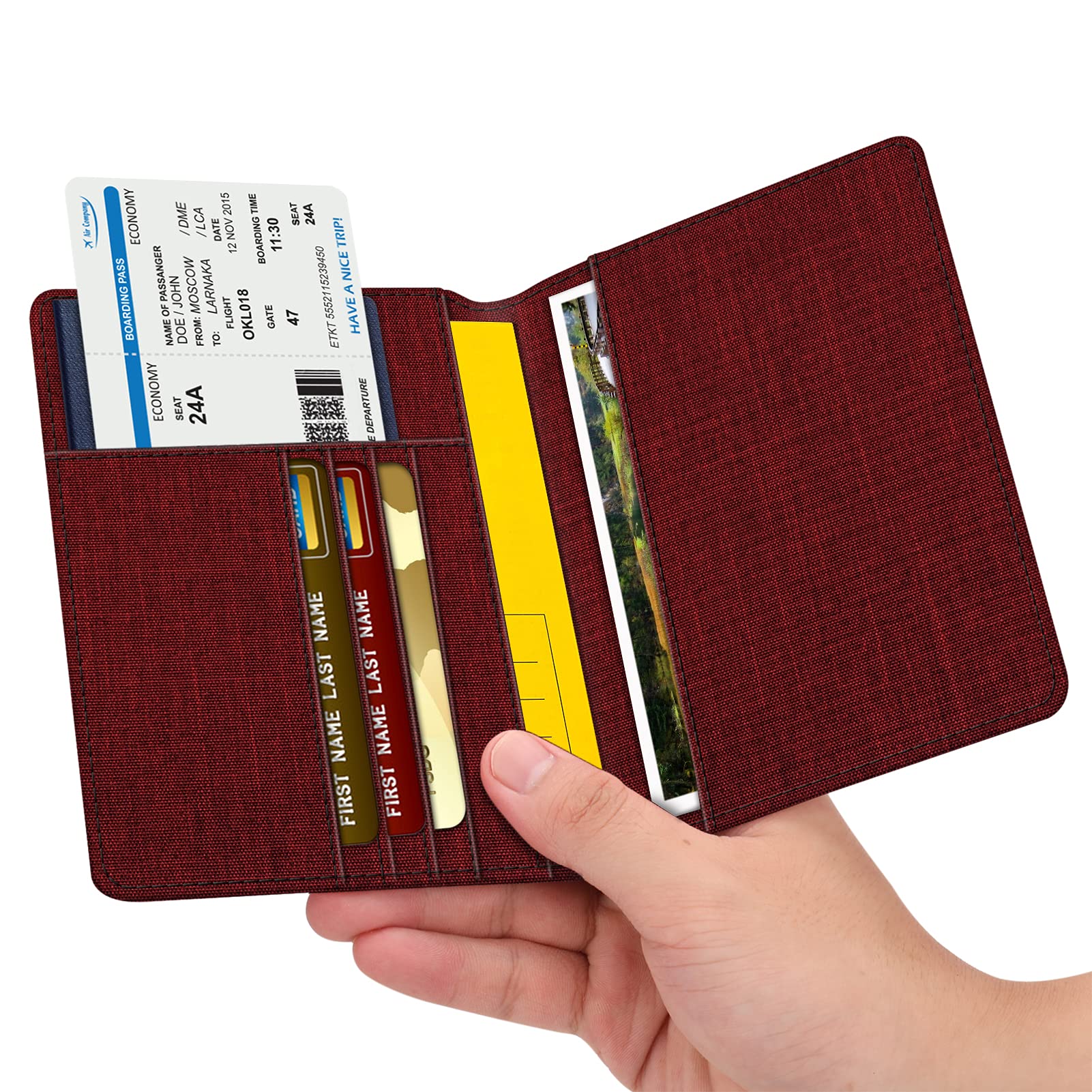 Foto 3 pulgar | Cartera De Viaje Fintie Con Bloqueo Rfid Con Soporte Para Pasaporte - Venta Internacional.