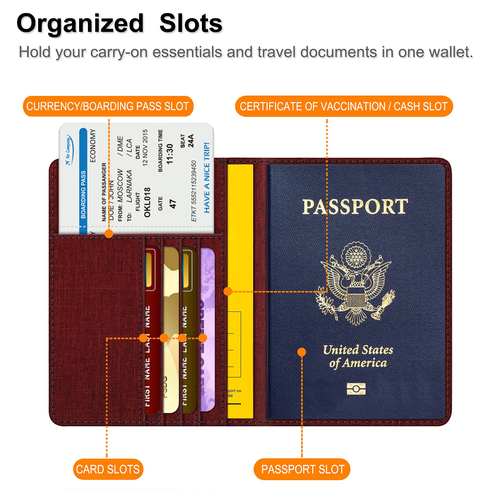 Foto 4 pulgar | Cartera De Viaje Fintie Con Bloqueo Rfid Con Soporte Para Pasaporte - Venta Internacional.