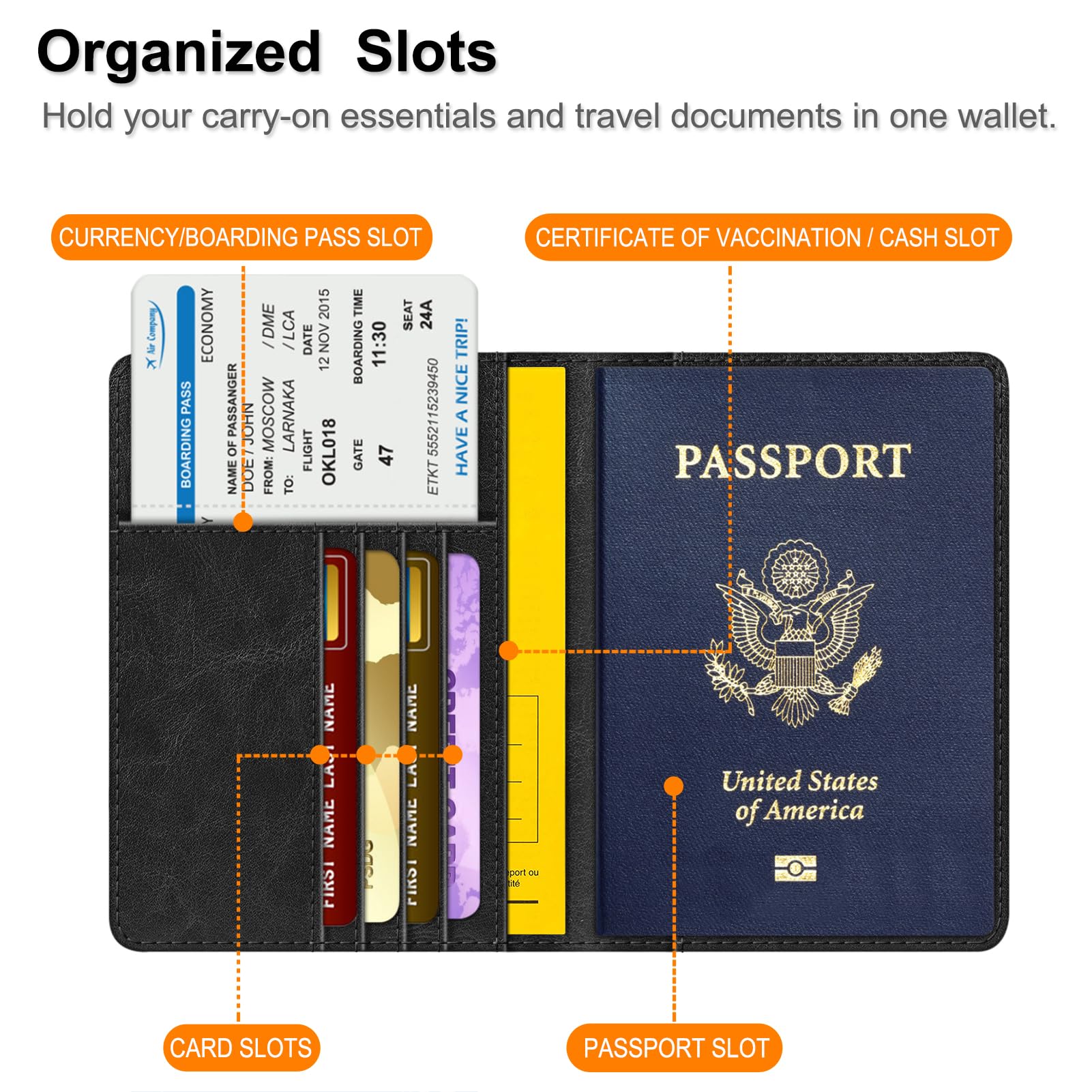 Foto 4 pulgar | Cartera De Viaje Fintie Con Bloqueo Rfid Con Soporte Para Pasaporte - Venta Internacional.