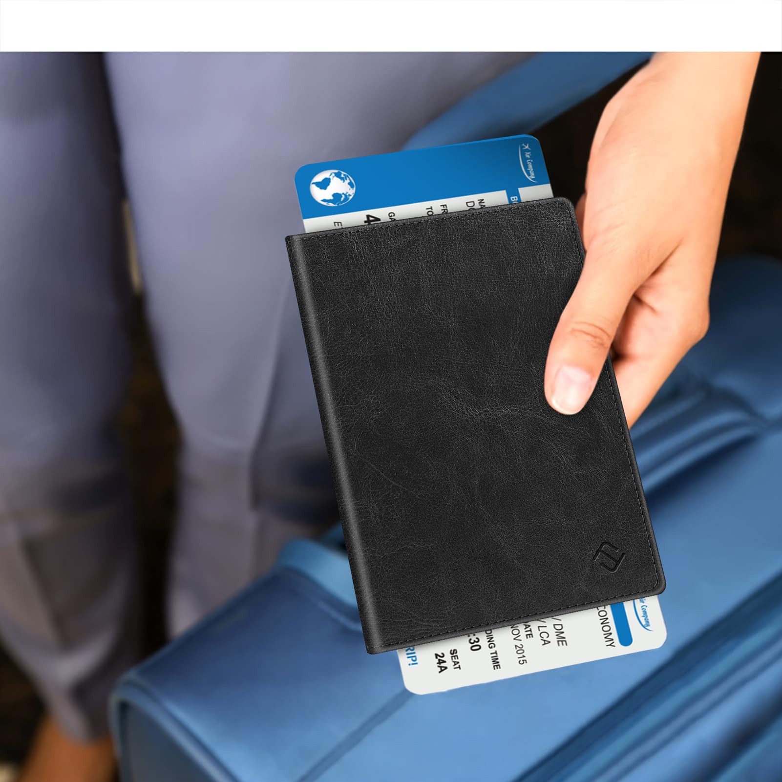 Foto 6 pulgar | Cartera De Viaje Fintie Con Bloqueo Rfid Con Soporte Para Pasaporte - Venta Internacional.