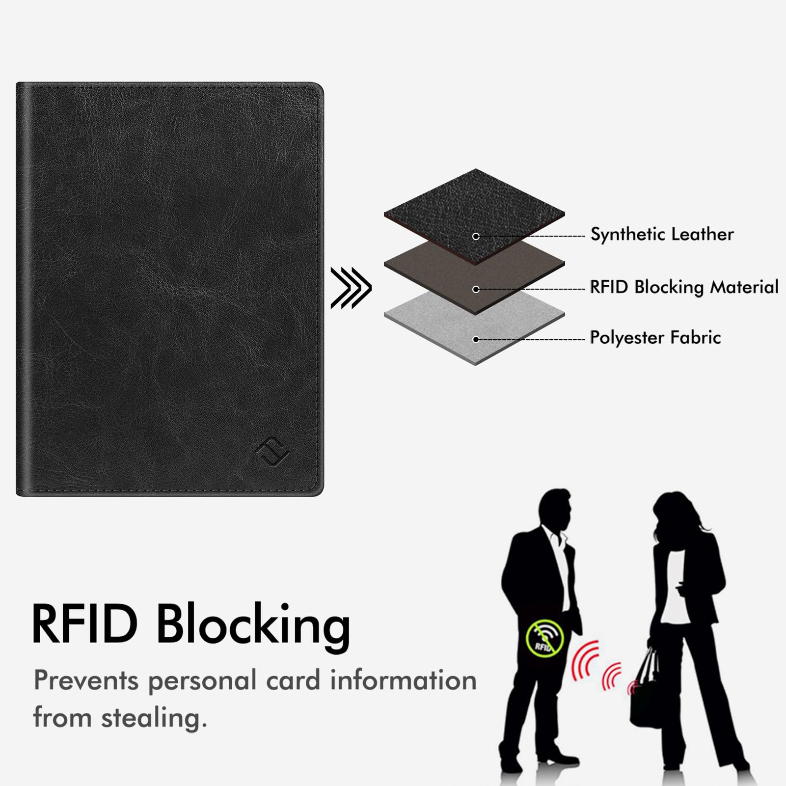 Foto 8 pulgar | Cartera De Viaje Fintie Con Bloqueo Rfid Con Soporte Para Pasaporte - Venta Internacional.