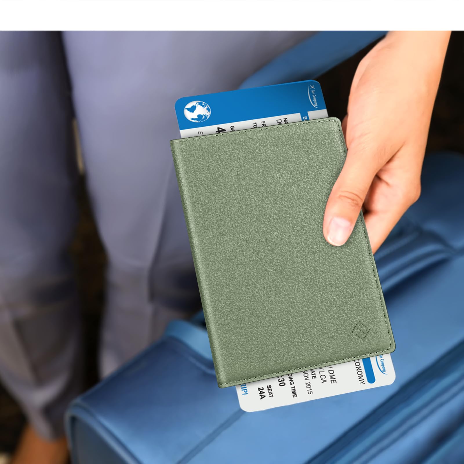 Foto 6 pulgar | Cartera De Viaje Fintie Con Bloqueo Rfid Con Soporte Para Pasaporte - Venta Internacional.
