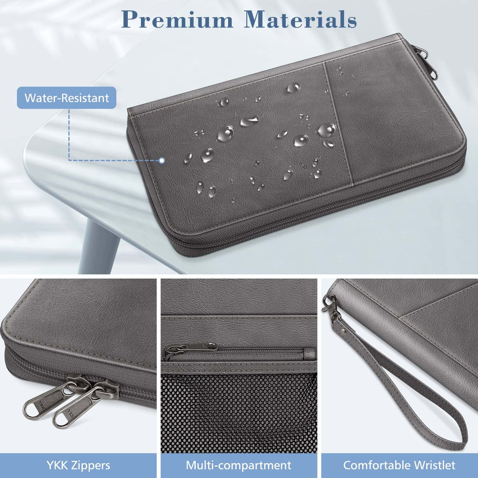 Foto 7 pulgar | Funda Para Pasaporte, Cartera Fintie Family, De Nailon, Con Bloqueo Rfid - Venta Internacional.