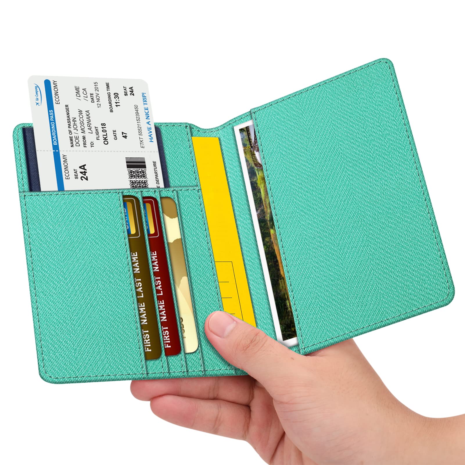 Foto 3 pulgar | Cartera De Viaje Fintie Con Bloqueo Rfid Con Soporte Para Pasaporte - Venta Internacional.