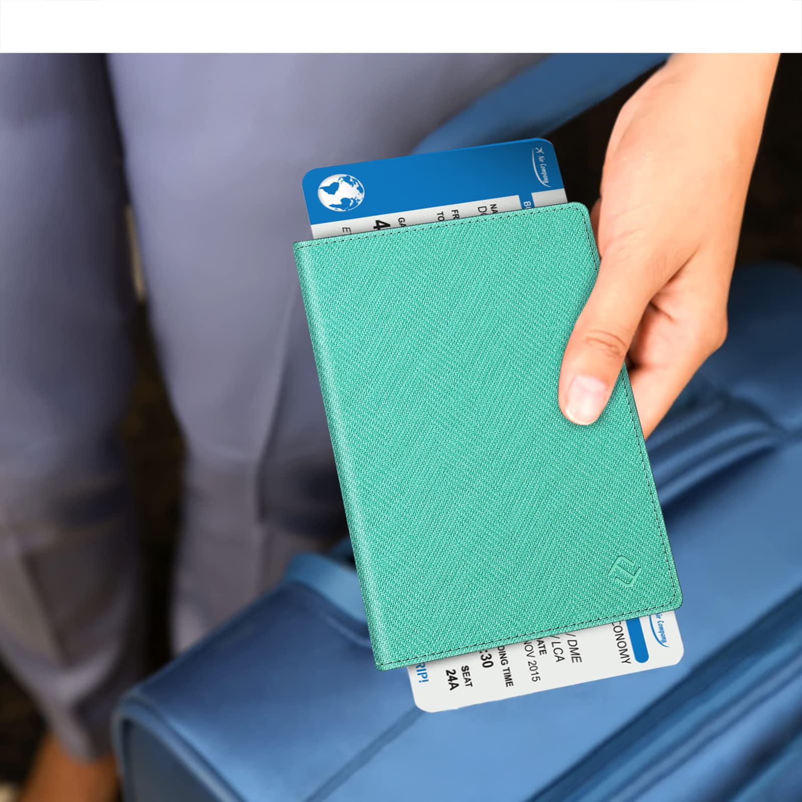 Foto 6 pulgar | Cartera De Viaje Fintie Con Bloqueo Rfid Con Soporte Para Pasaporte - Venta Internacional.