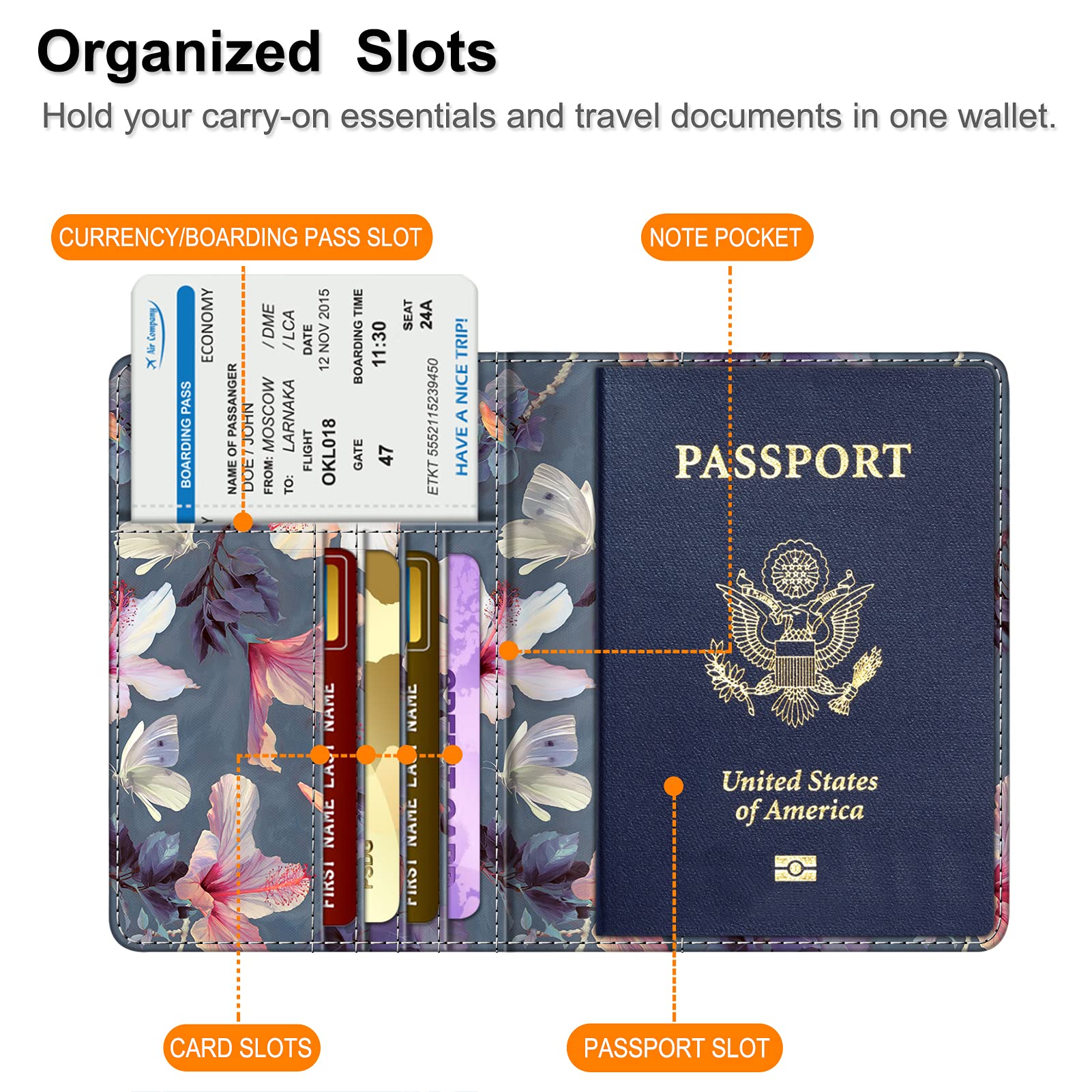 Foto 3 pulgar | Funda Para Pasaporte Fintie Slim, Cartera De Viaje Con Bloqueo Rfid - Venta Internacional.