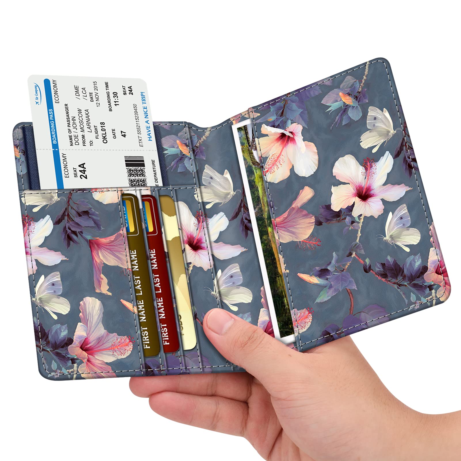 Foto 3 | Funda Para Pasaporte Fintie Slim, Cartera De Viaje Con Bloqueo Rfid - Venta Internacional.