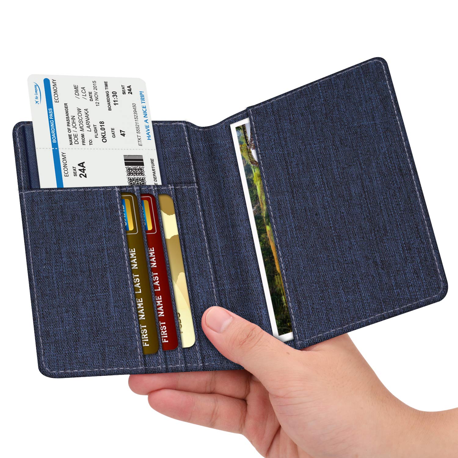 Foto 3 pulgar | Cartera De Viaje Fintie Con Bloqueo Rfid Con Soporte Para Pasaporte - Venta Internacional.