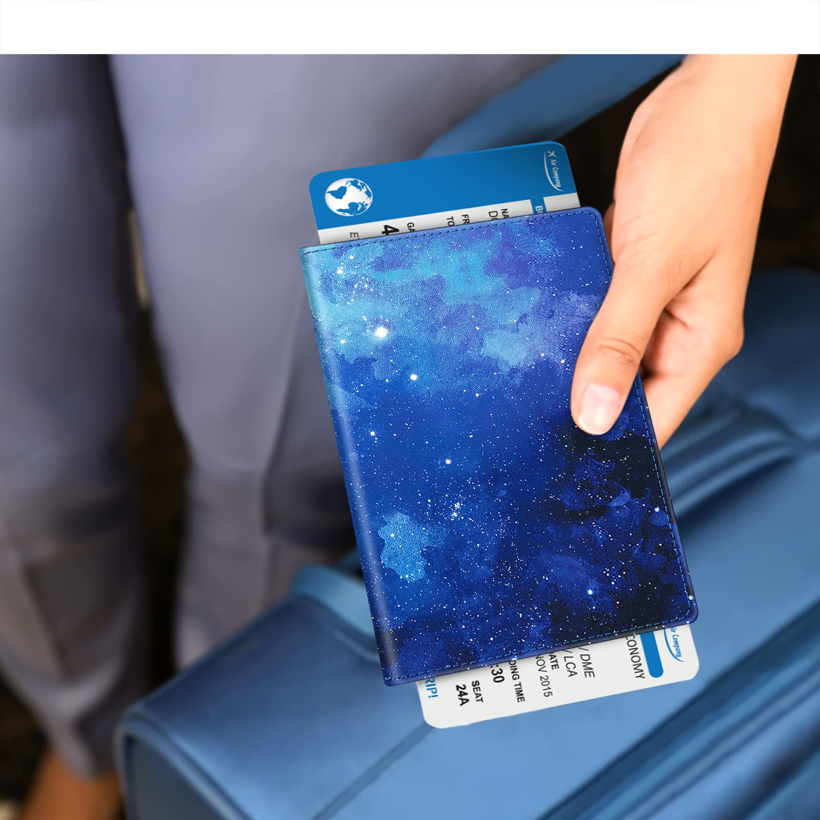 Foto 6 pulgar | Cartera De Viaje Fintie Con Bloqueo Rfid Con Soporte Para Pasaporte - Venta Internacional.