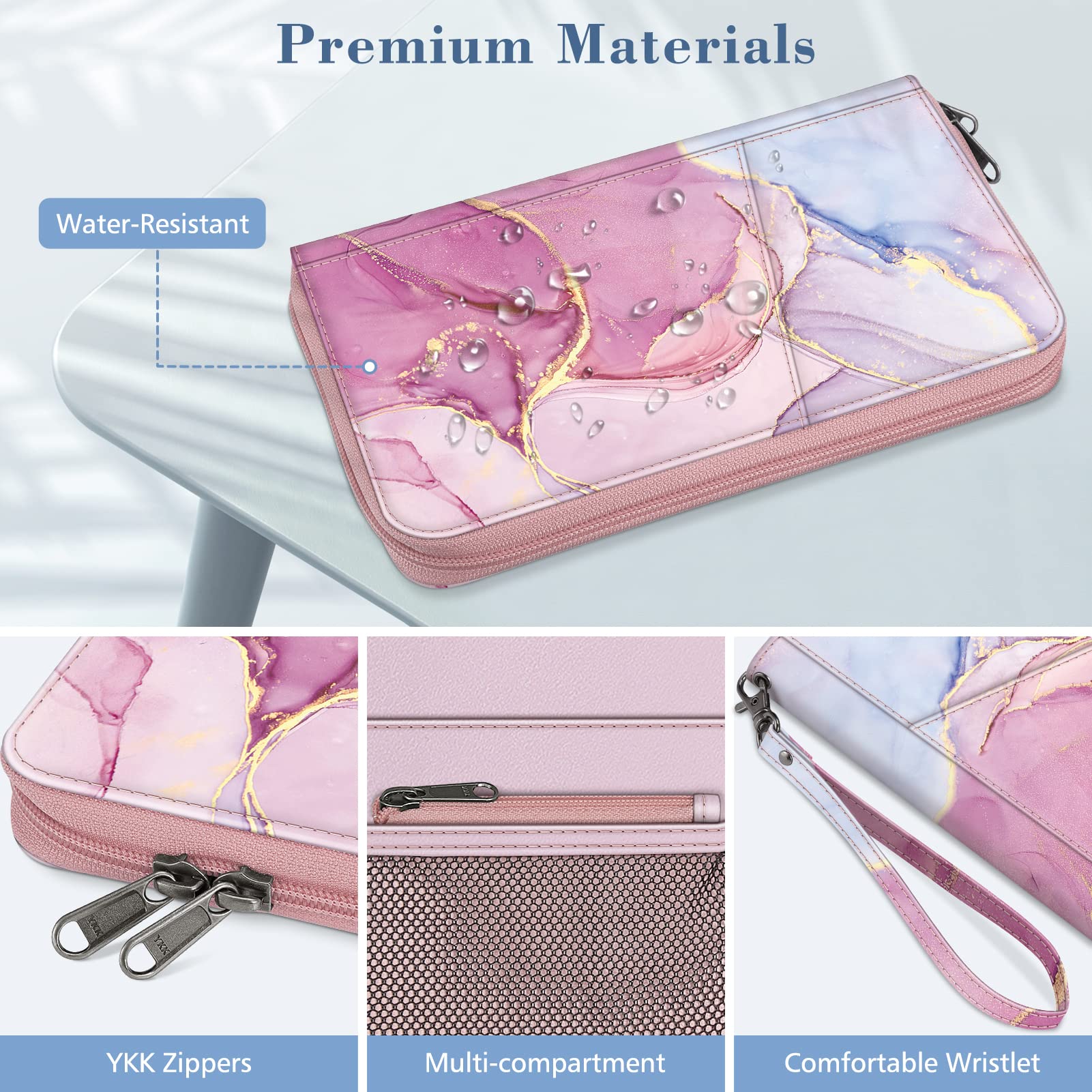 Foto 5 | Funda Para Pasaporte Fintie Family, Piel Vegana Con Bloqueo Rfid - Venta Internacional.