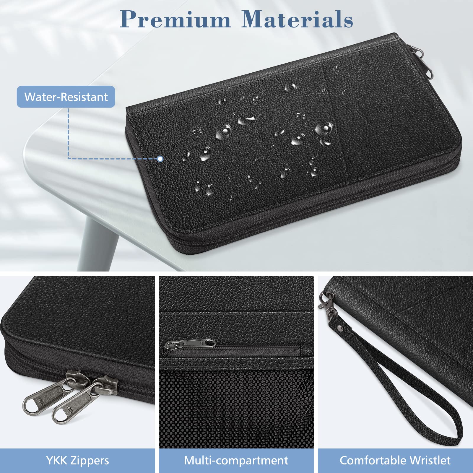 Foto 6 pulgar | Funda Para Pasaporte, Cartera Fintie Family, De Nailon, Con Bloqueo Rfid - Venta Internacional.