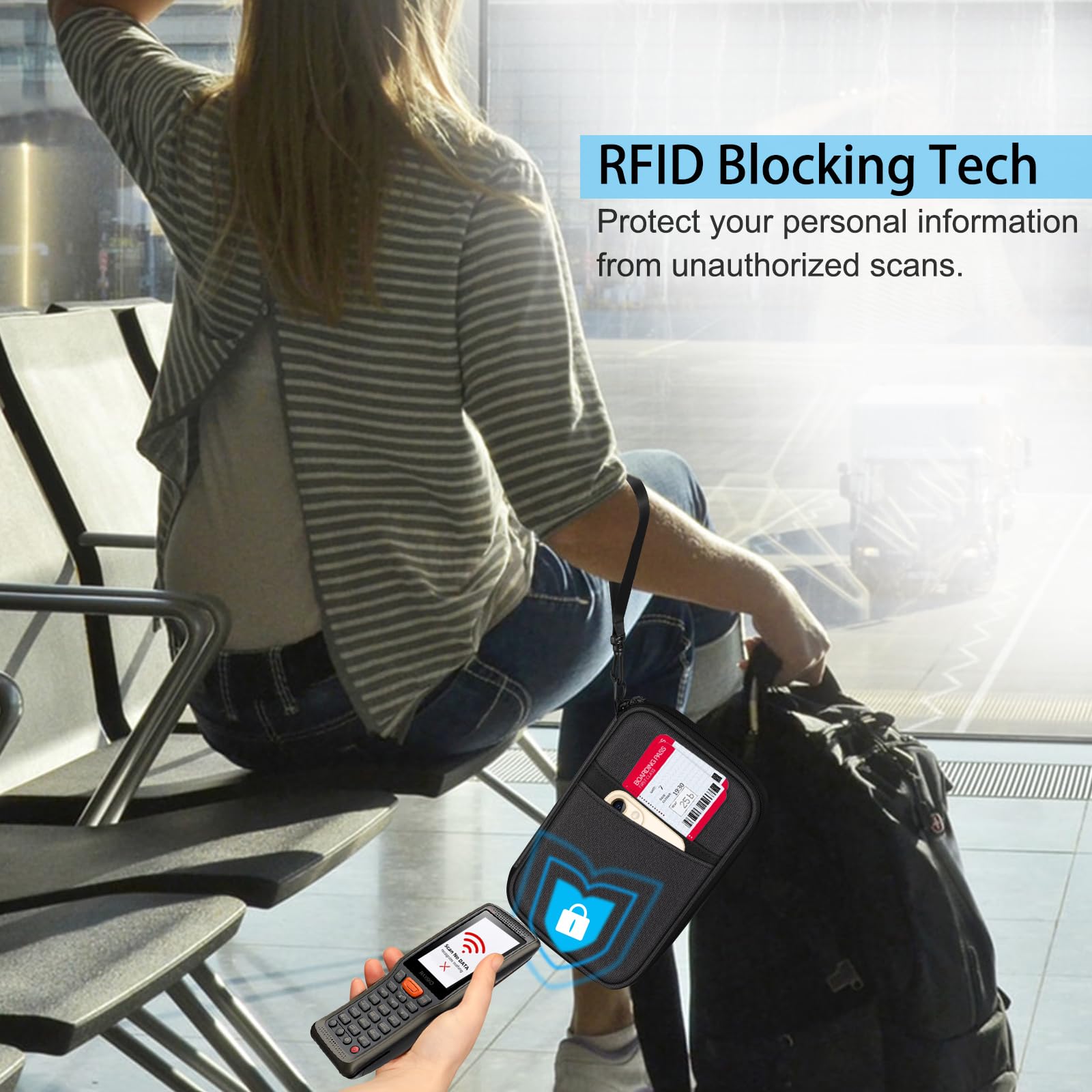 Foto 5 | Funda Para Pasaporte Fintie Family Con Bloqueo Rfid Para 6 Personas - Venta Internacional.