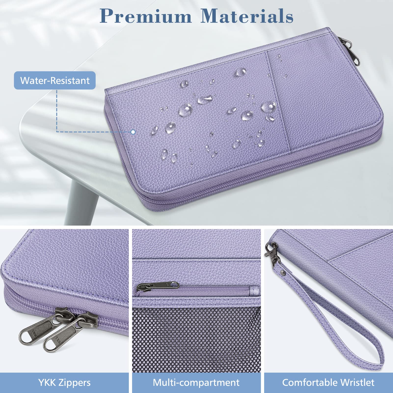 Foto 6 pulgar | Funda Para Pasaporte, Cartera Fintie Family, De Nailon, Con Bloqueo Rfid - Venta Internacional.