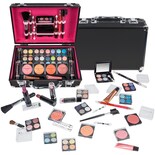 Estuche De Maquillaje Shany Carry All Con Set De Maquillaje Profesional Negro - Venta Internacional.