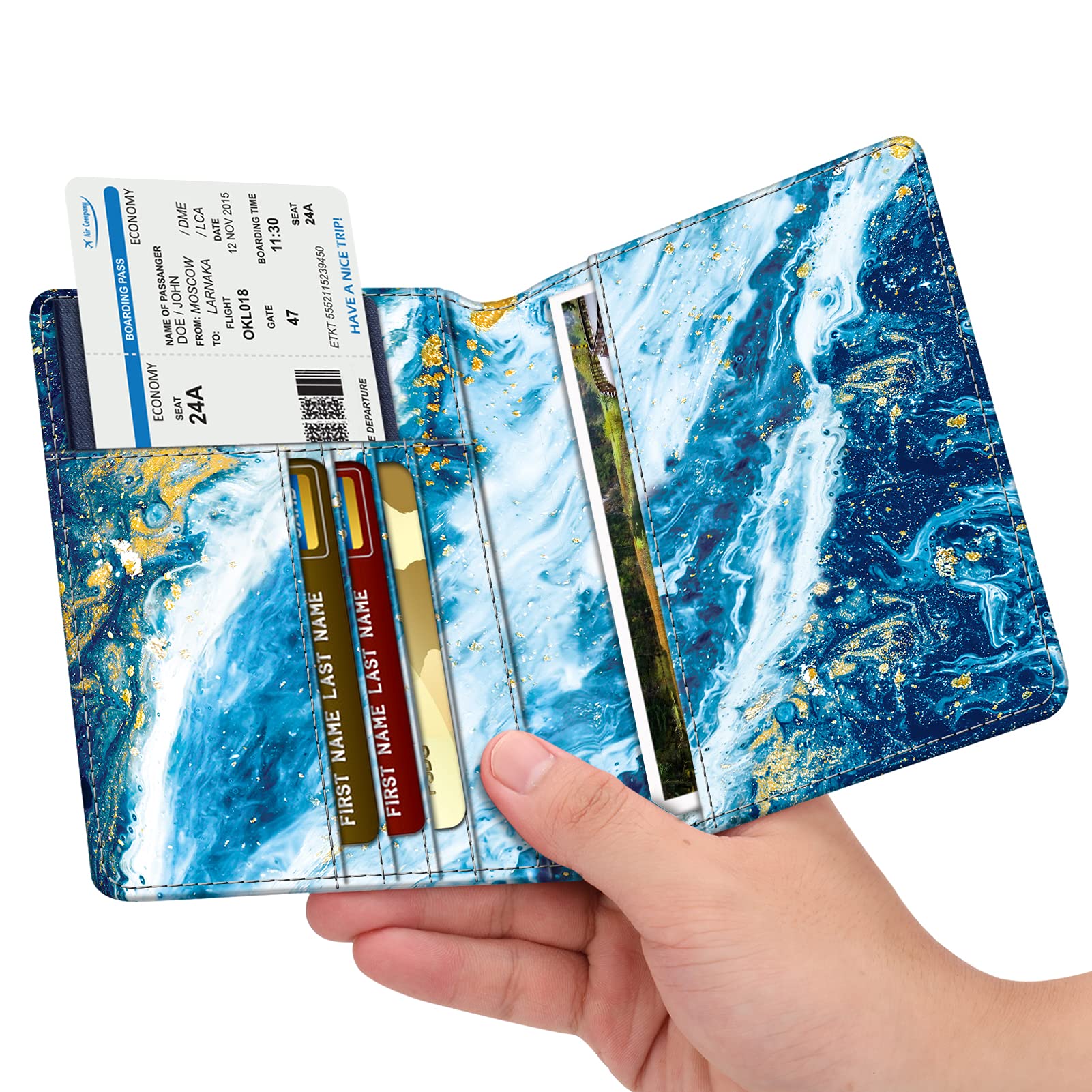 Foto 3 pulgar | Cartera De Viaje Fintie Con Bloqueo Rfid Con Soporte Para Pasaporte - Venta Internacional.