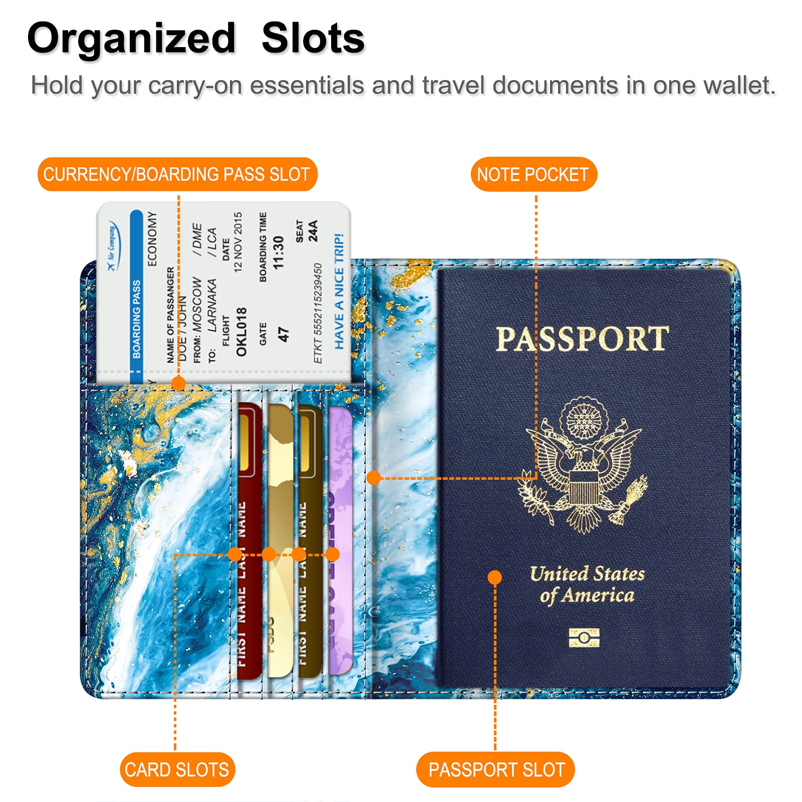 Foto 4 pulgar | Cartera De Viaje Fintie Con Bloqueo Rfid Con Soporte Para Pasaporte - Venta Internacional.