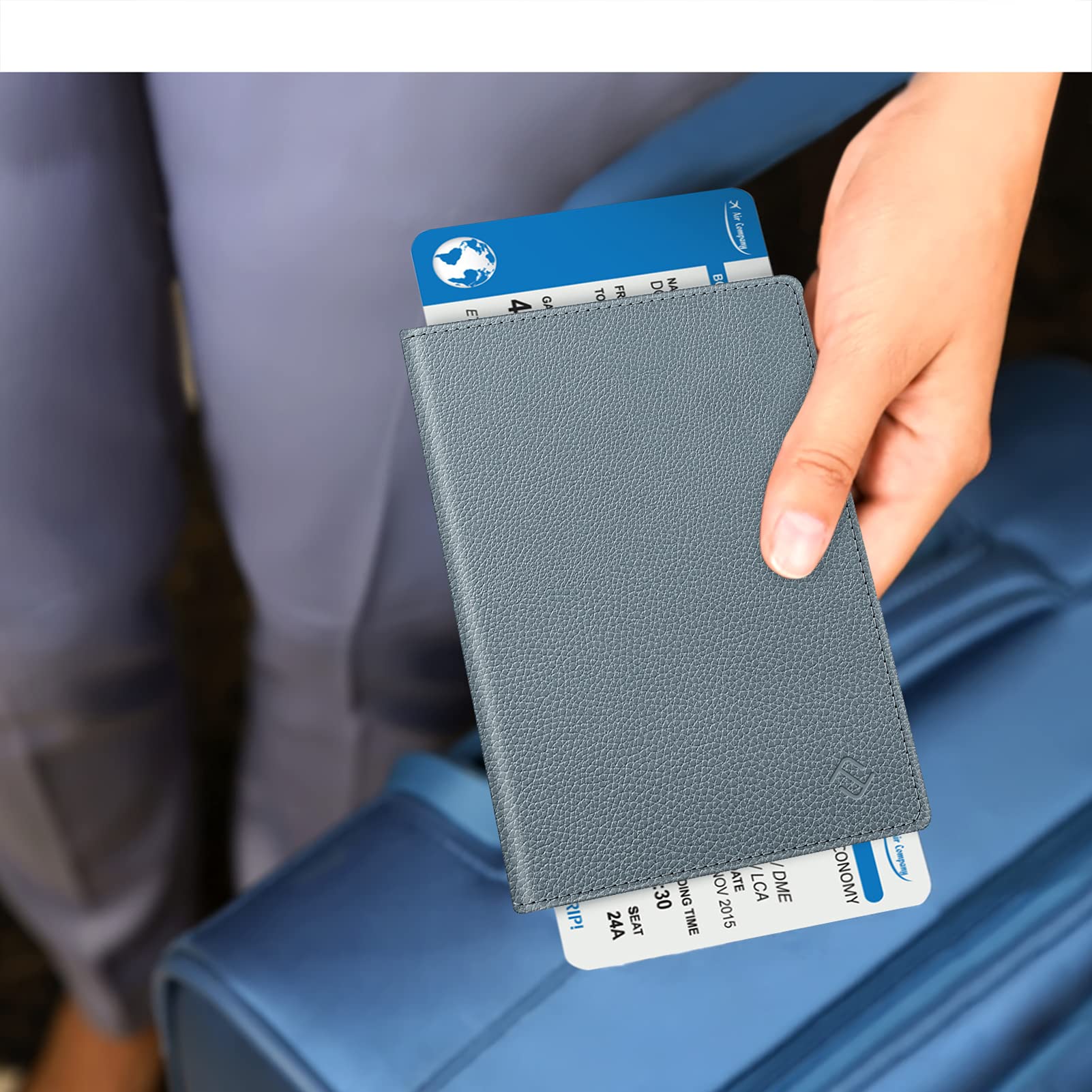 Foto 6 pulgar | Cartera De Viaje Fintie Con Bloqueo Rfid Con Soporte Para Pasaporte - Venta Internacional.