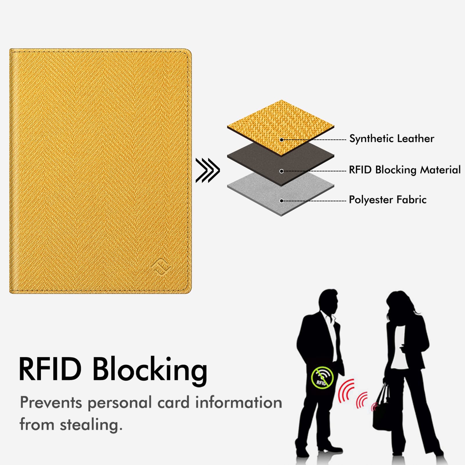 Foto 8 pulgar | Cartera De Viaje Fintie Con Bloqueo Rfid Con Soporte Para Pasaporte - Venta Internacional.