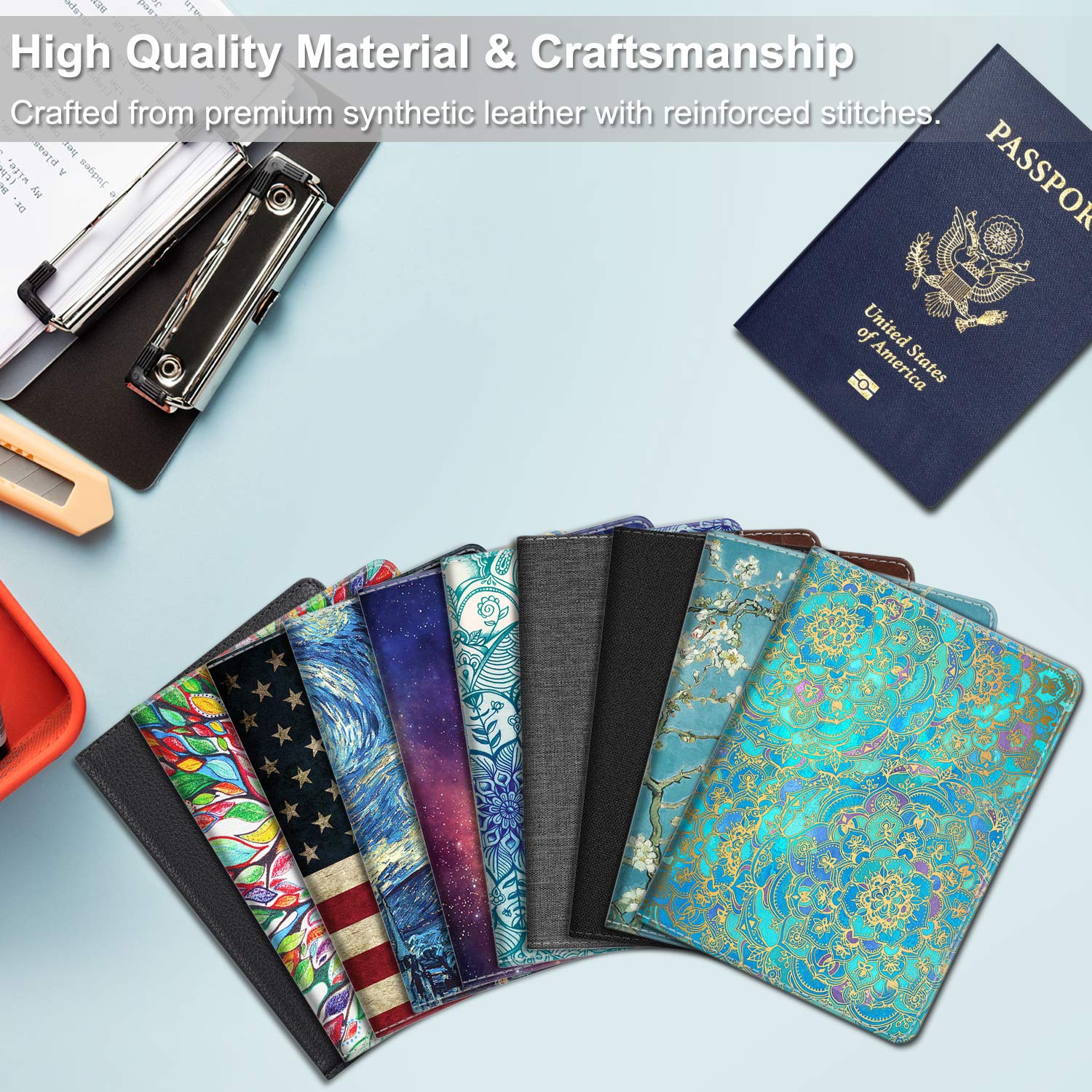 Foto 7 pulgar | Funda Para Pasaporte Fintie Slim, Cartera De Viaje Con Bloqueo Rfid - Venta Internacional.