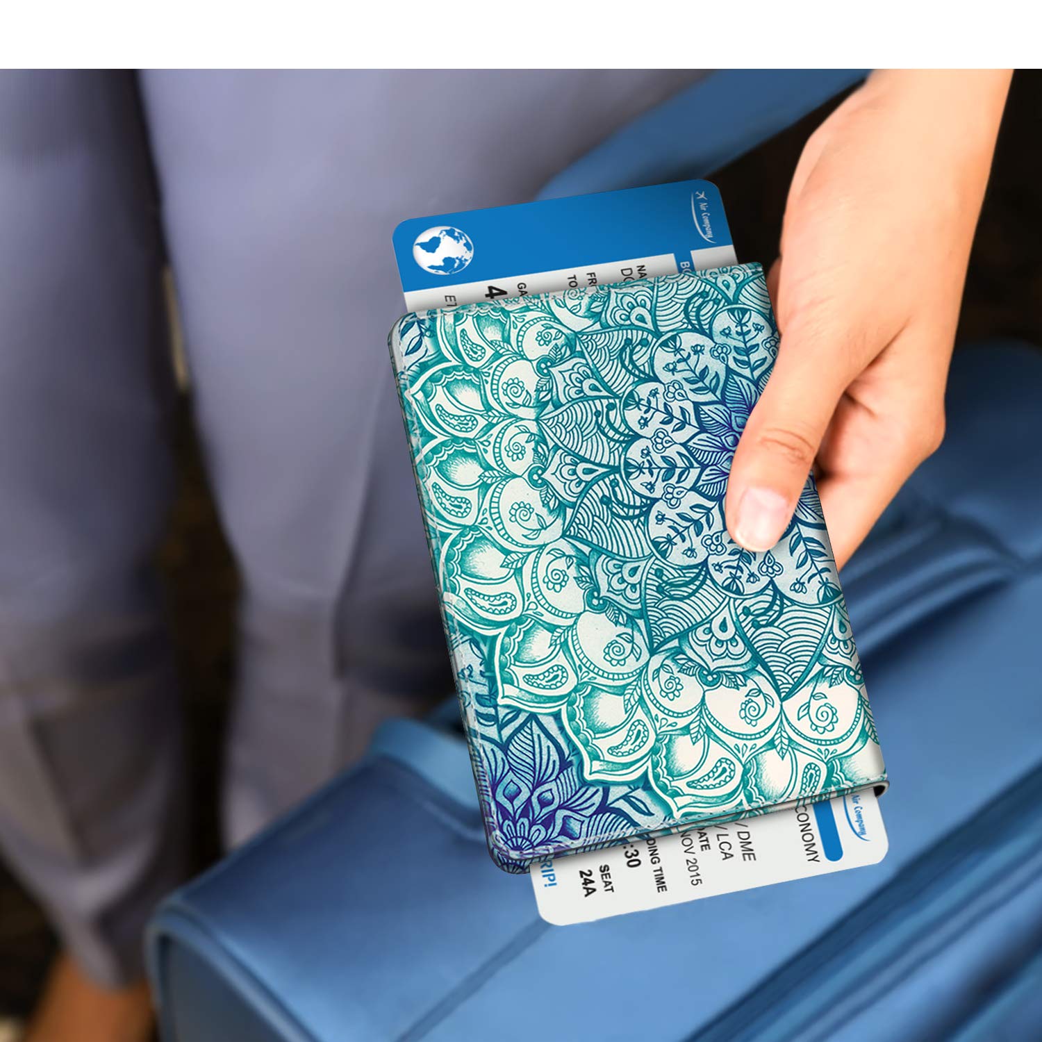 Foto 8 pulgar | Funda Para Pasaporte Fintie Slim, Cartera De Viaje Con Bloqueo Rfid - Venta Internacional.