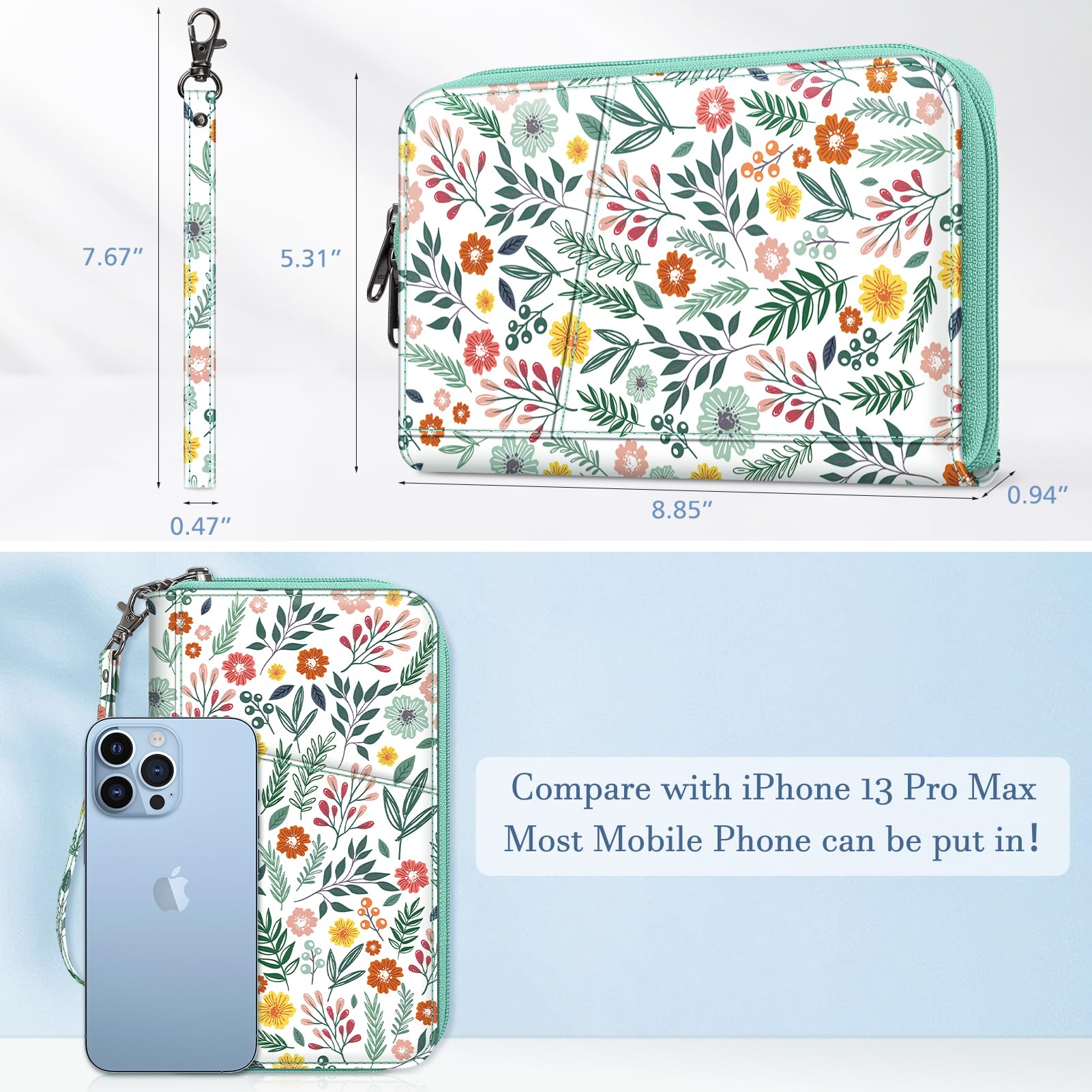 Foto 6 pulgar | Funda Para Pasaporte, Cartera Fintie Family, De Nailon, Con Bloqueo Rfid - Venta Internacional.