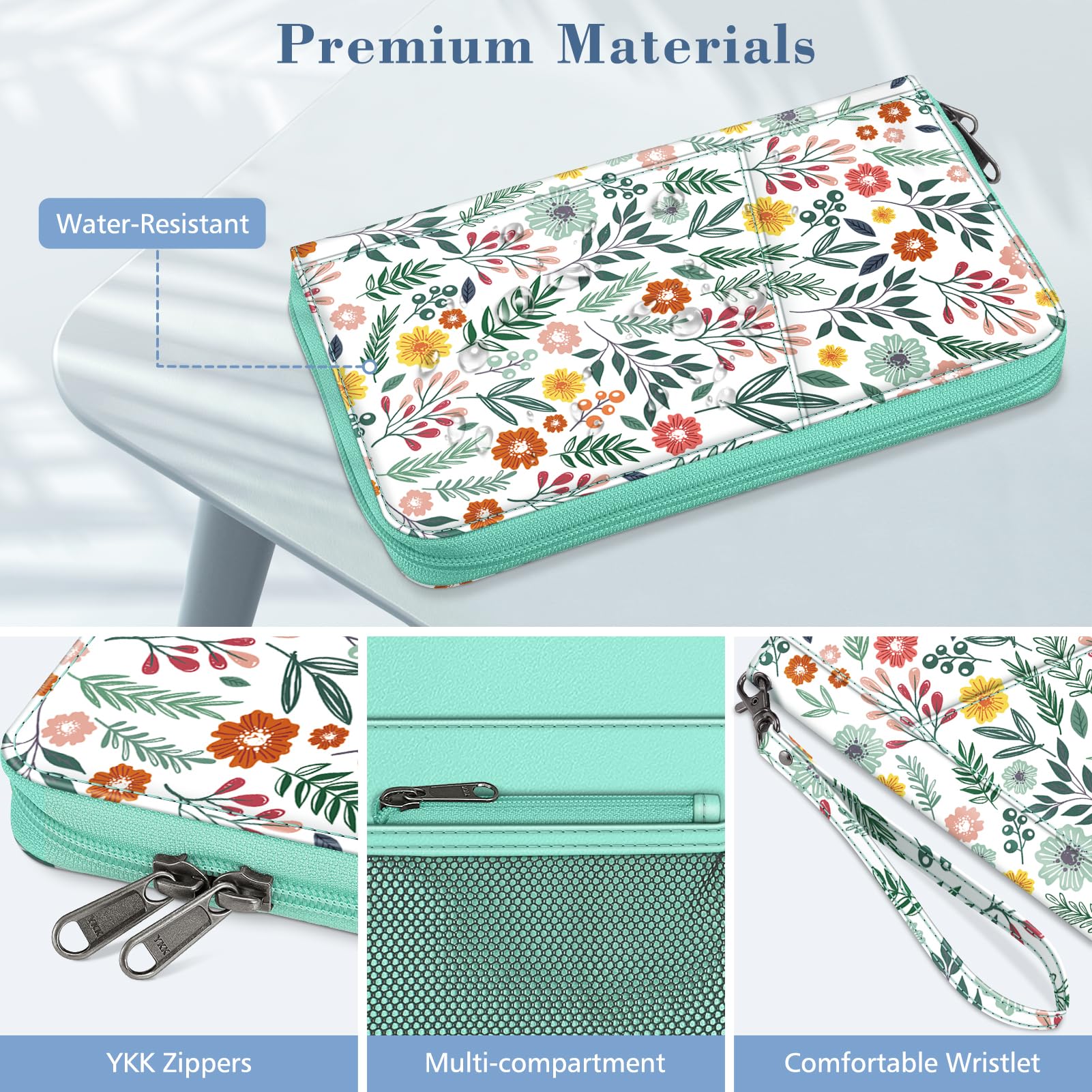 Foto 7 | Funda Para Pasaporte, Cartera Fintie Family, De Nailon, Con Bloqueo Rfid - Venta Internacional.
