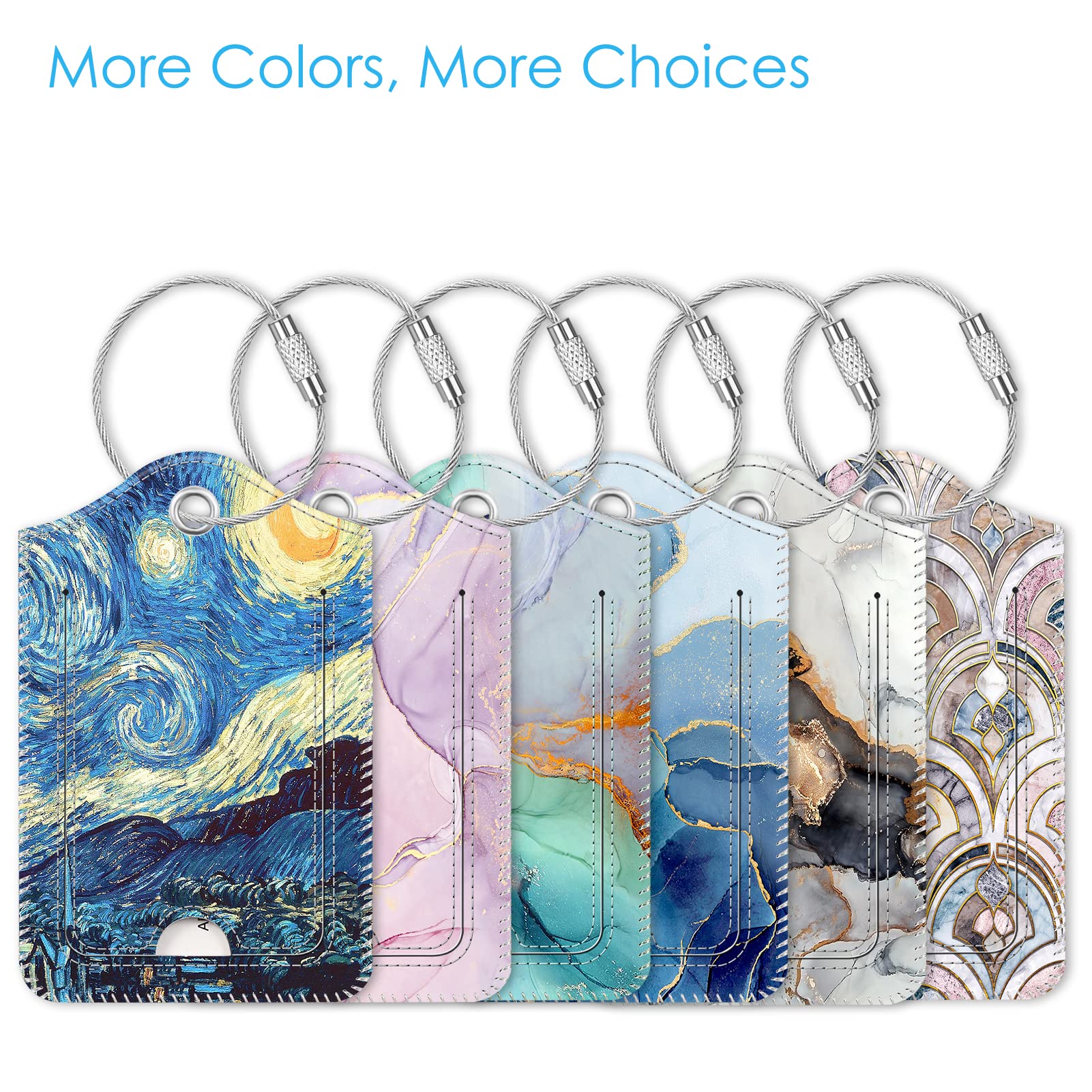 Foto 7 pulgar | Etiquetas De Equipaje Fintie Privacy Cover Id, 2 Unidades, Starry Night - Venta Internacional.