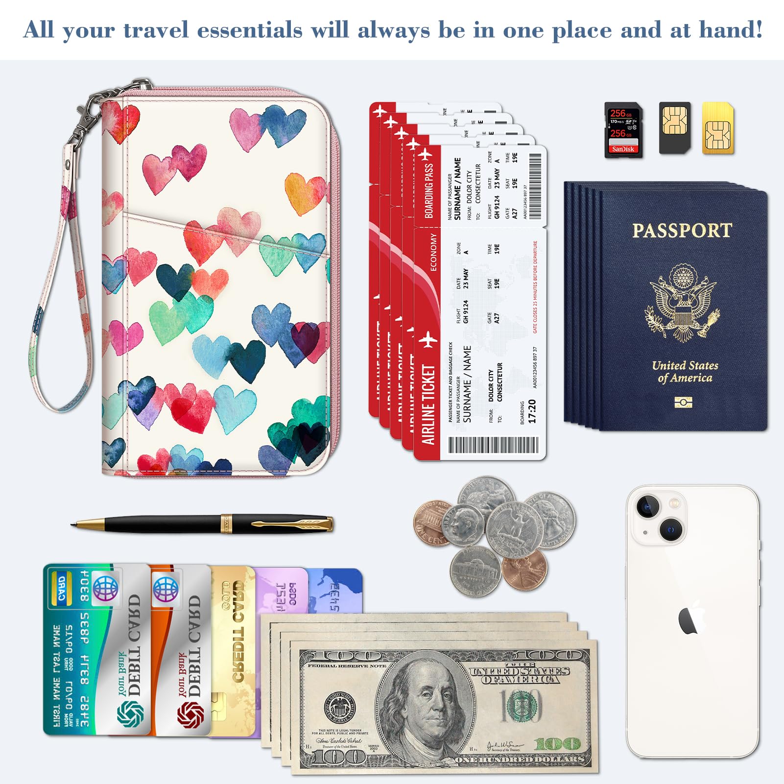 Foto 5 pulgar | Funda Para Pasaporte Fintie Family, Piel Vegana Con Bloqueo Rfid - Venta Internacional.
