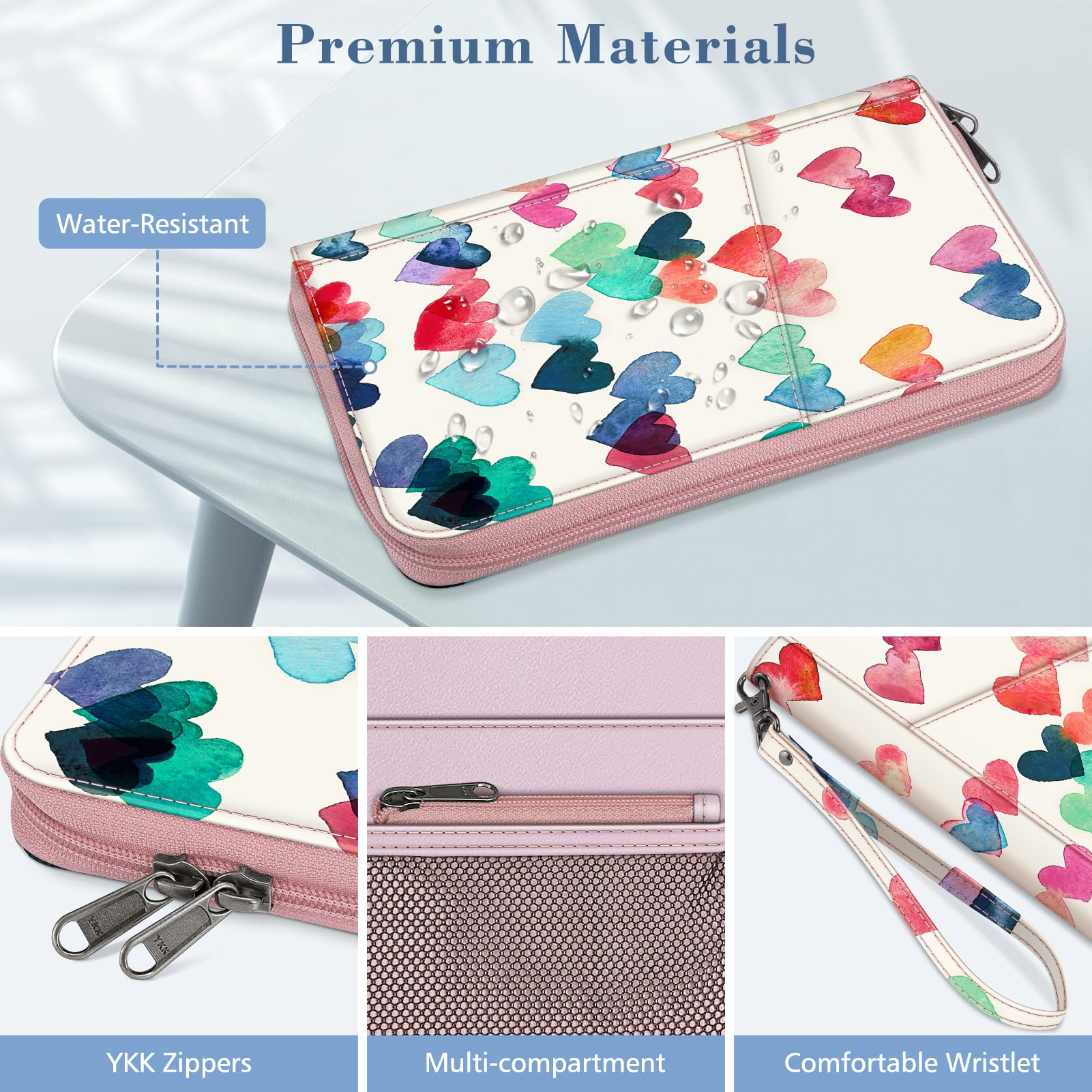 Foto 6 | Funda Para Pasaporte Fintie Family, Piel Vegana Con Bloqueo Rfid - Venta Internacional.