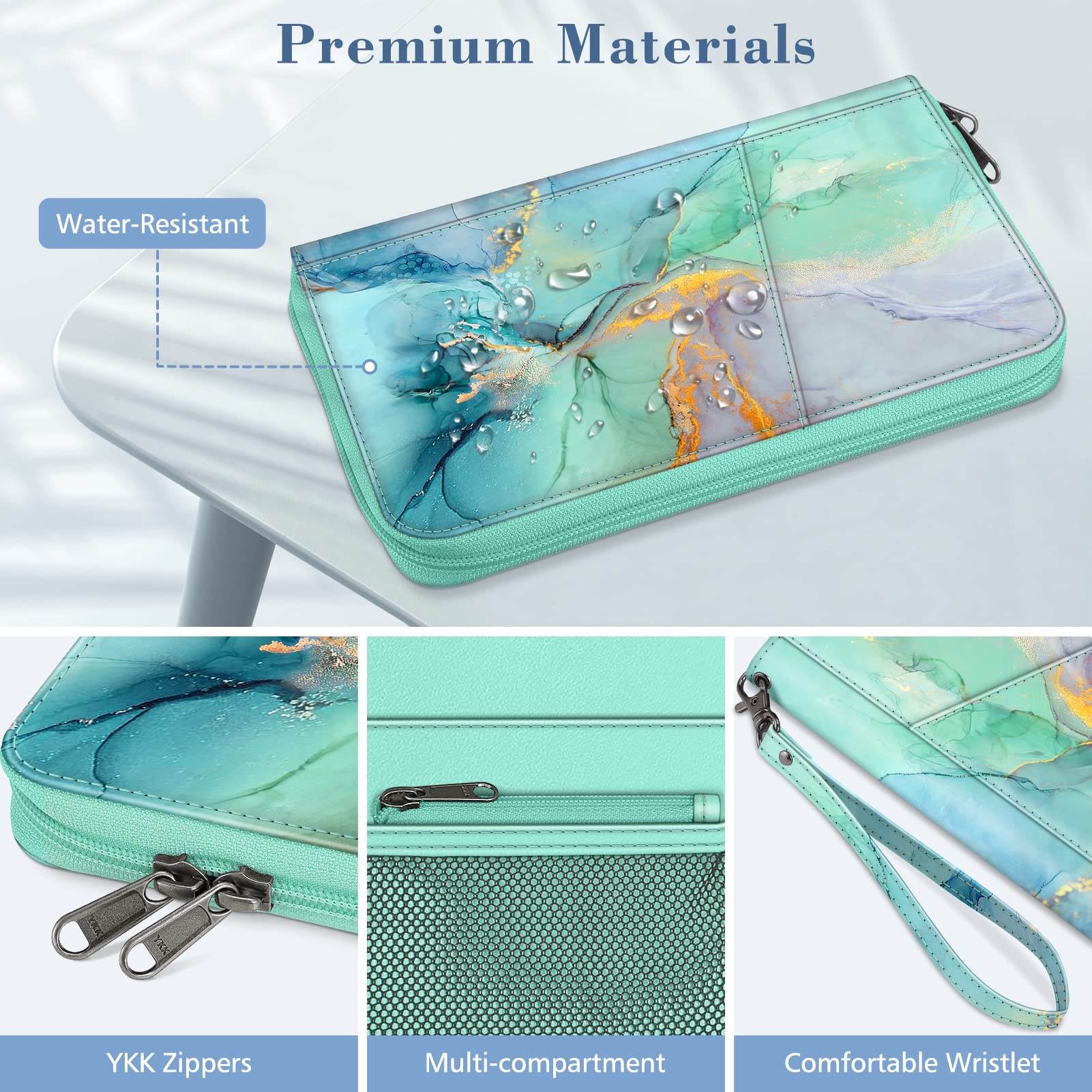 Foto 7 pulgar | Funda Para Pasaporte, Cartera Fintie Family, De Nailon, Con Bloqueo Rfid - Venta Internacional.