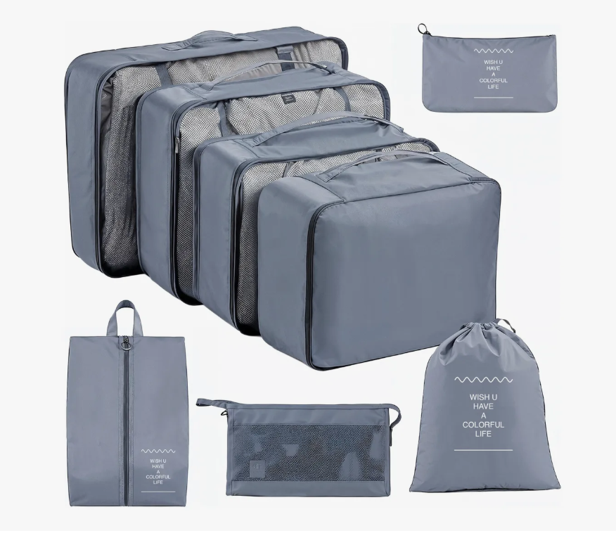 Organizadores De Maletas Para Viaje Impermeable Set 8 Piezas