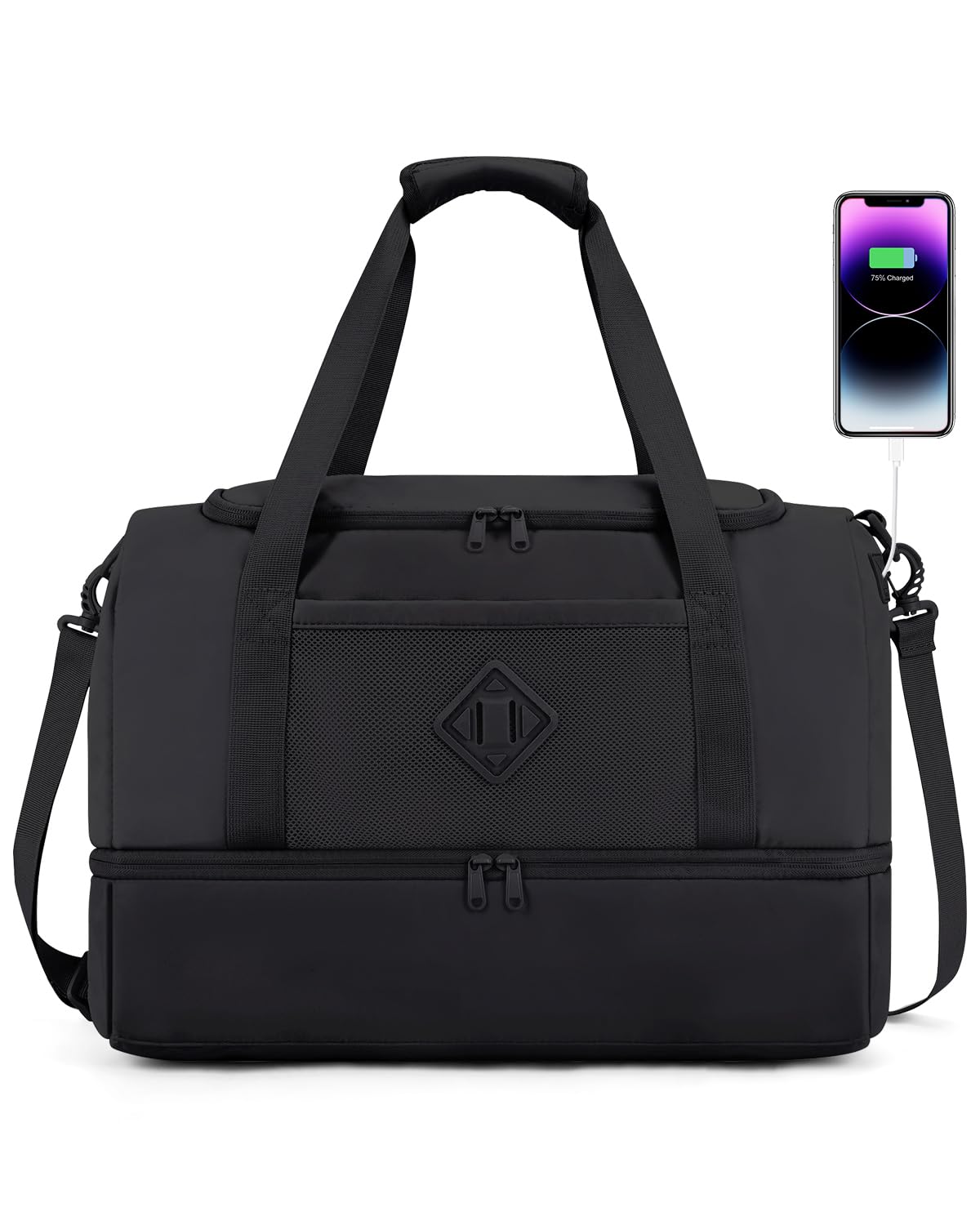 Foto 1 | Bolsa De Viaje Wandf Con Bolsillo Húmedo Y Compartimento Para Zapatos - Venta Internacional.