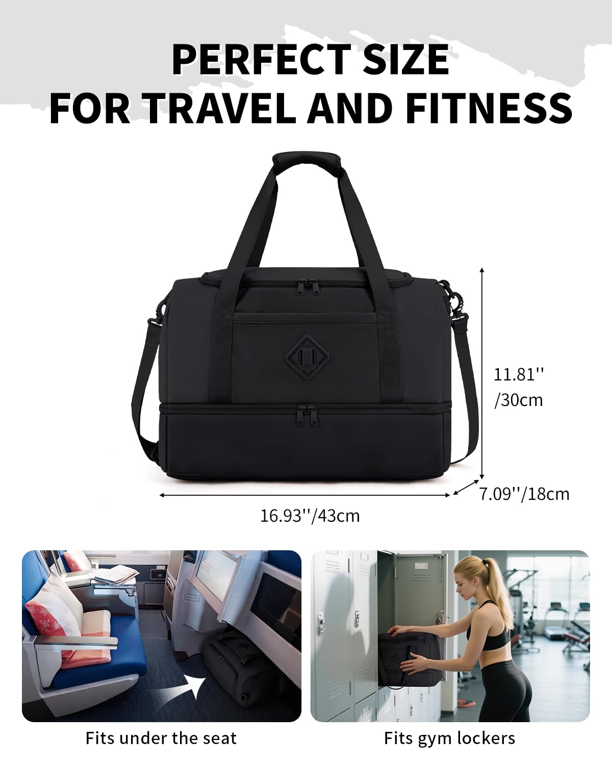 Foto 3 pulgar | Bolsa De Viaje Wandf Con Bolsillo Húmedo Y Compartimento Para Zapatos - Venta Internacional.