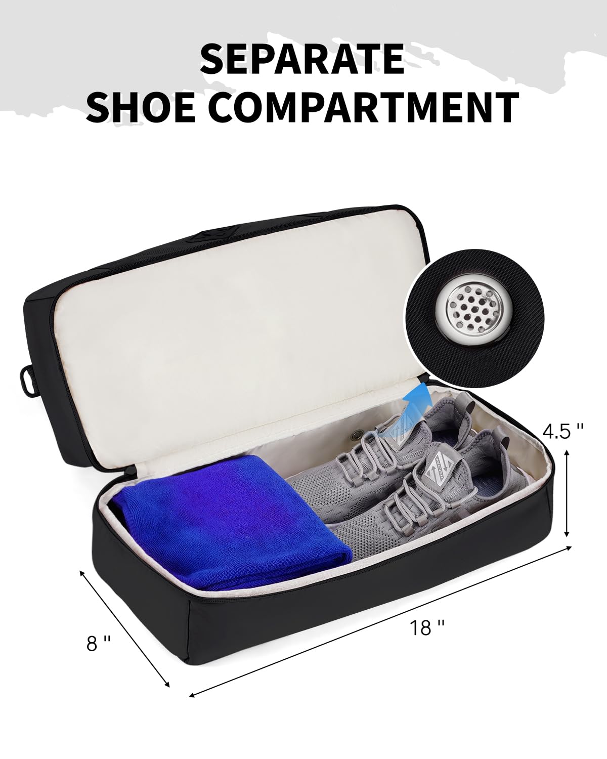 Foto 4 pulgar | Bolsa De Viaje Wandf Con Bolsillo Húmedo Y Compartimento Para Zapatos - Venta Internacional.