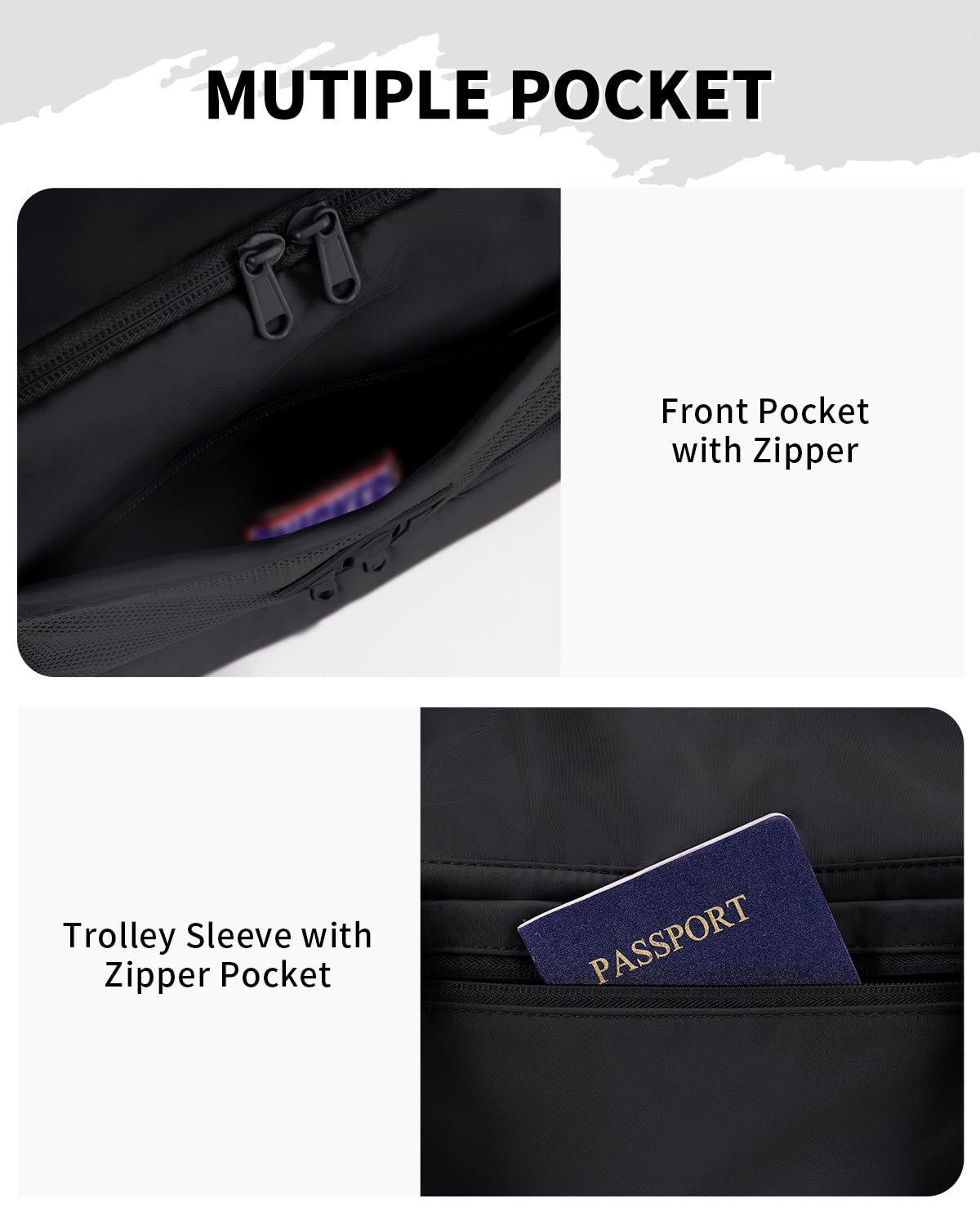 Foto 7 | Bolsa De Viaje Wandf Con Bolsillo Húmedo Y Compartimento Para Zapatos - Venta Internacional.