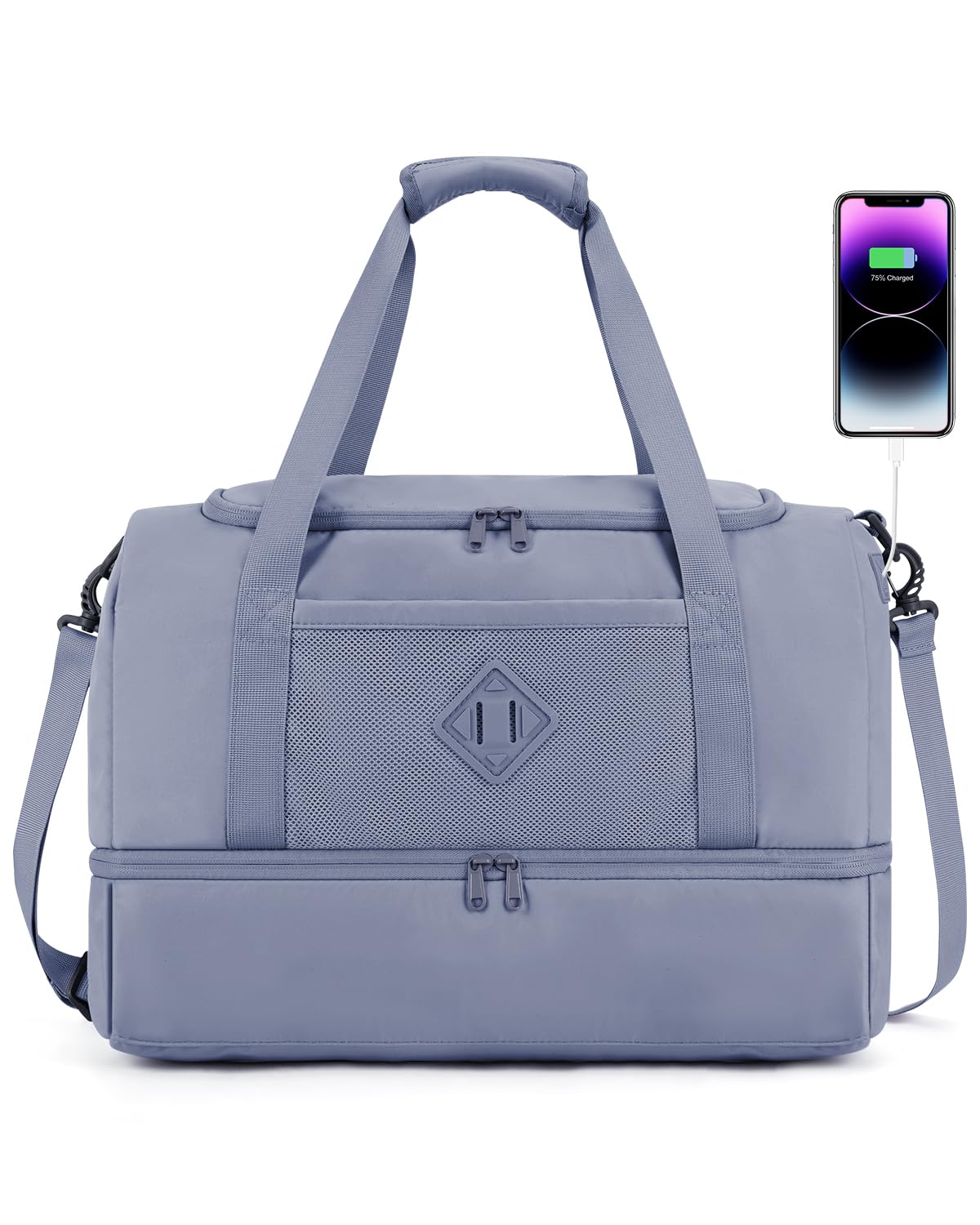 Foto 1 | Bolsa De Viaje Wandf Con Bolsillo Húmedo Y Compartimento Para Zapatos - Venta Internacional.