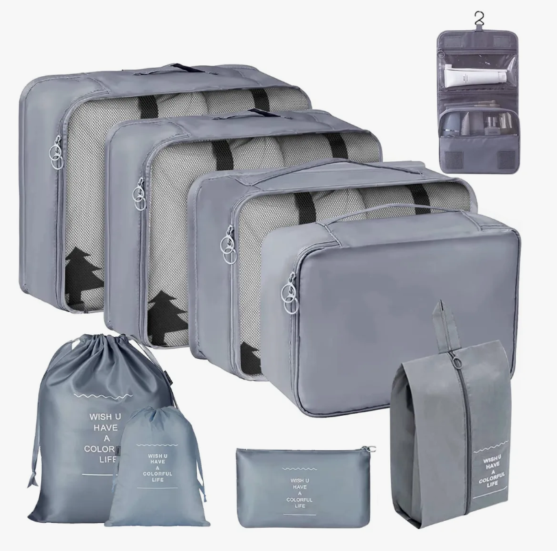 Foto 1 | 9 Piezas Organizador De Equipaje De Viaje Impermeable