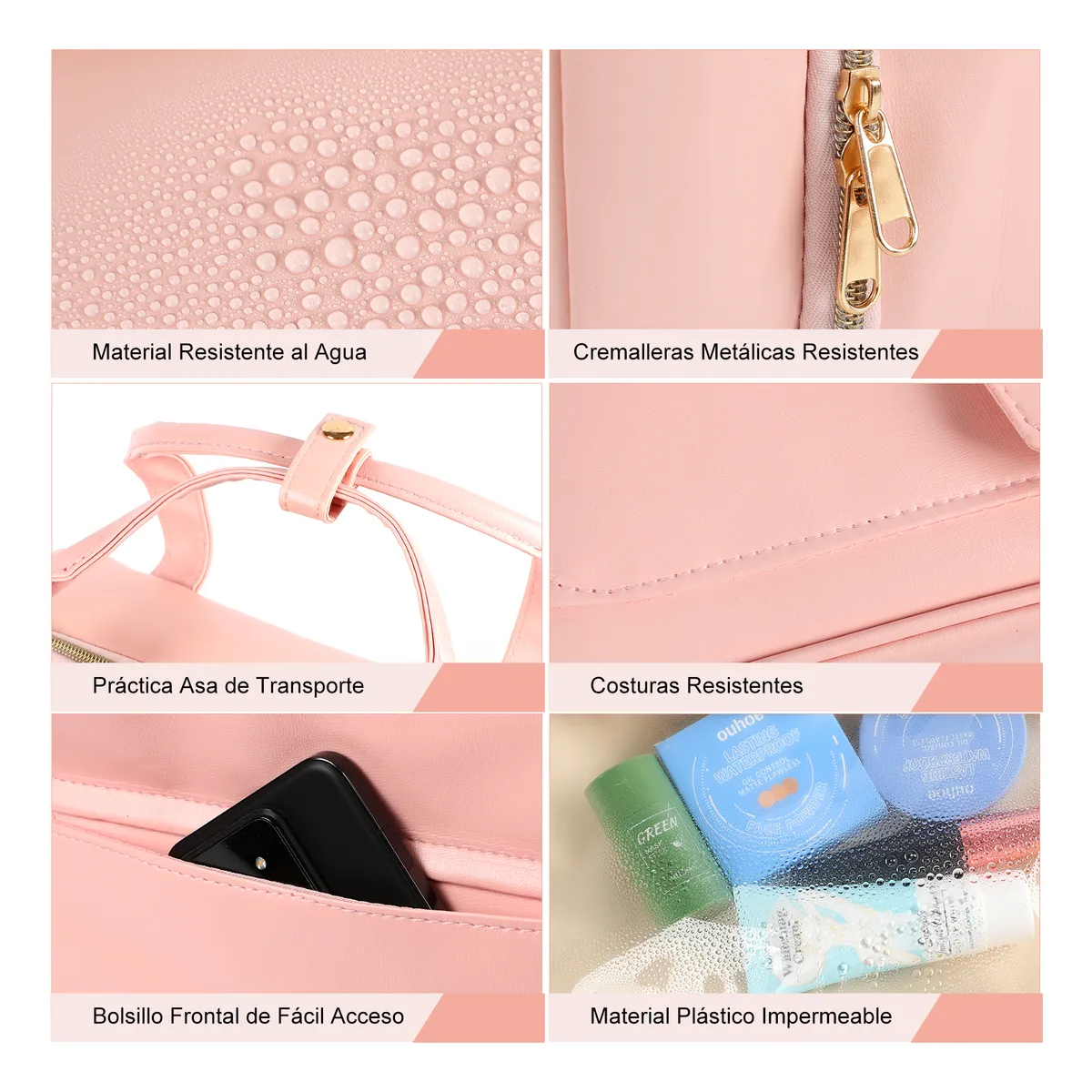 Foto 4 | Neceser Profesional Caja Cosmetiquera De Viaje Lab.g Rosa