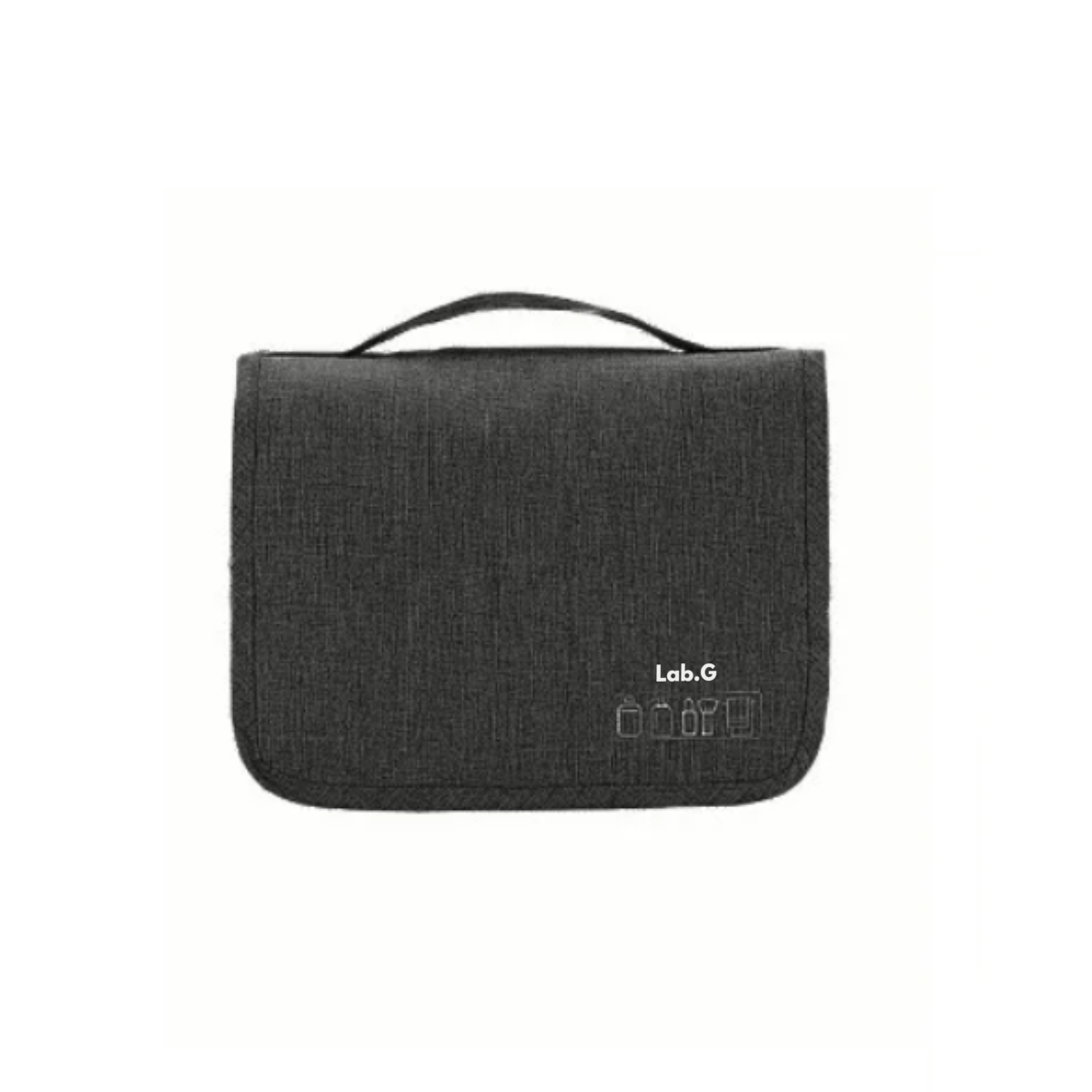 Neceser Portátil Con Gancho  Organizador De Viaje Lab.g Negro