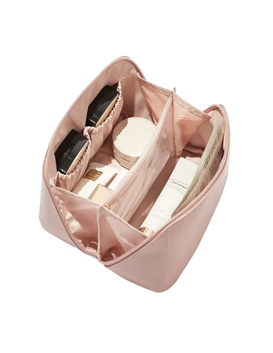 Foto 4 pulgar | Neceser Organizador Viaje Portátil Impermeable Rosa + Gratis Termo Güish De Regalo