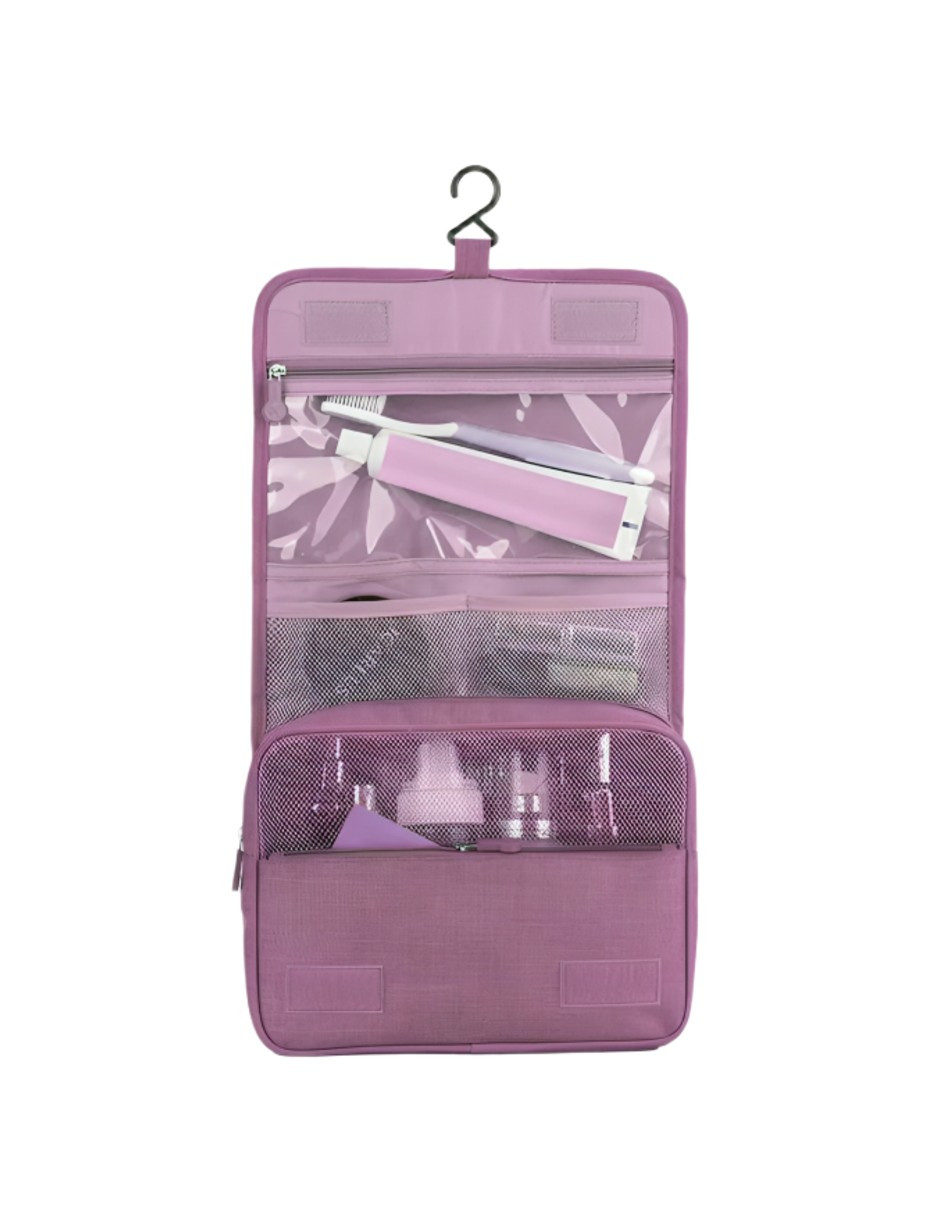 Foto 4 pulgar | Neceser De Viaje Organizadora Violeta + Gratis Termo Güish De Regalo