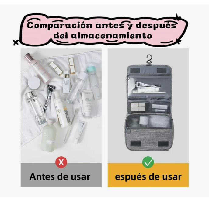Foto 3 | Neceser De Viaje Mujer  Cosmetiqueras bolsa Organizadora