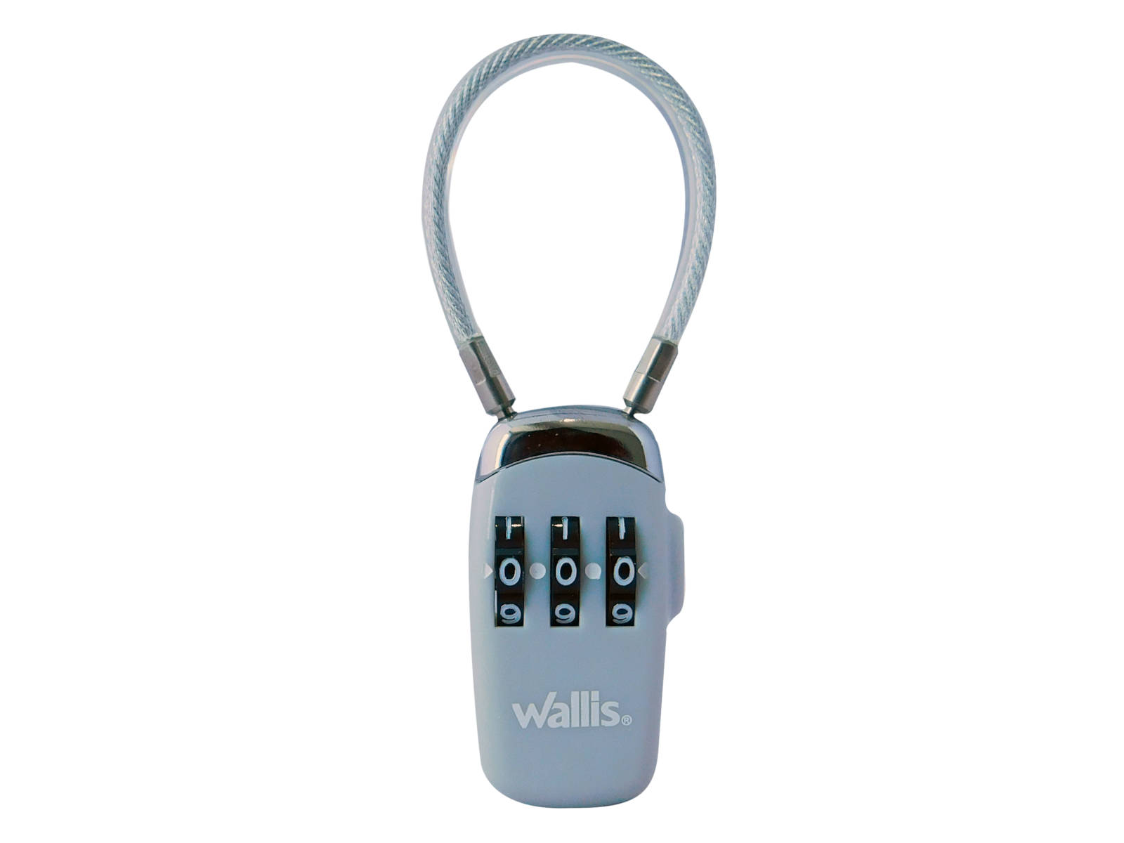 Foto 2 pulgar | Candado de Combinación Wallis color Plata para Equipaje USB