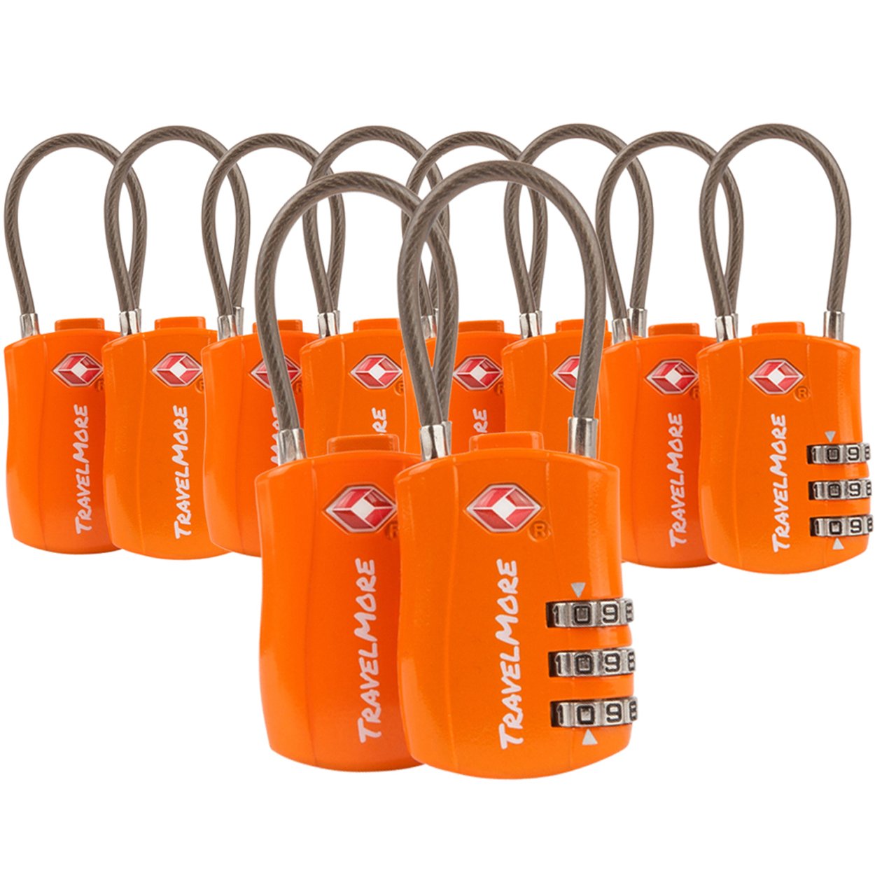 Foto 1 | Candado De Equipaje Travelmore, Paquete De 10 Unidades, Combinación Aprobada Por La Tsa - Venta Internacional.