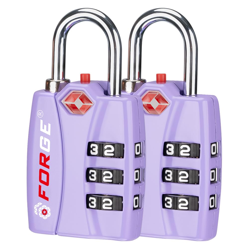 Foto 2 pulgar | Luggage Lock Forge Aprobado Por La Tsa, Paquete De 2 Unidades, Color Morado, Tamaño Pequeño - Venta Internacional.