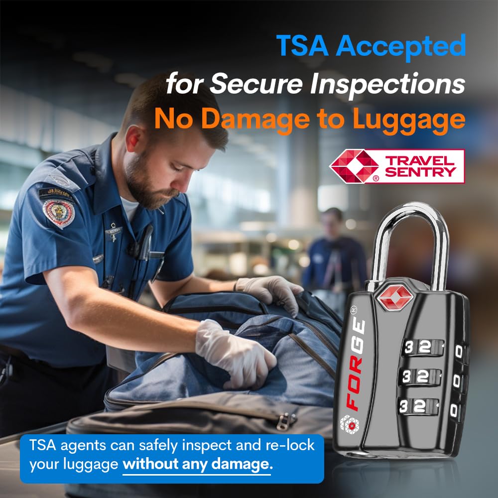 Foto 3 pulgar | Indicador De Alerta Abierto Lock Forge Con Combinación De Equipaje De La Tsa, Paquete De 4 Unidades - Venta Internaci
