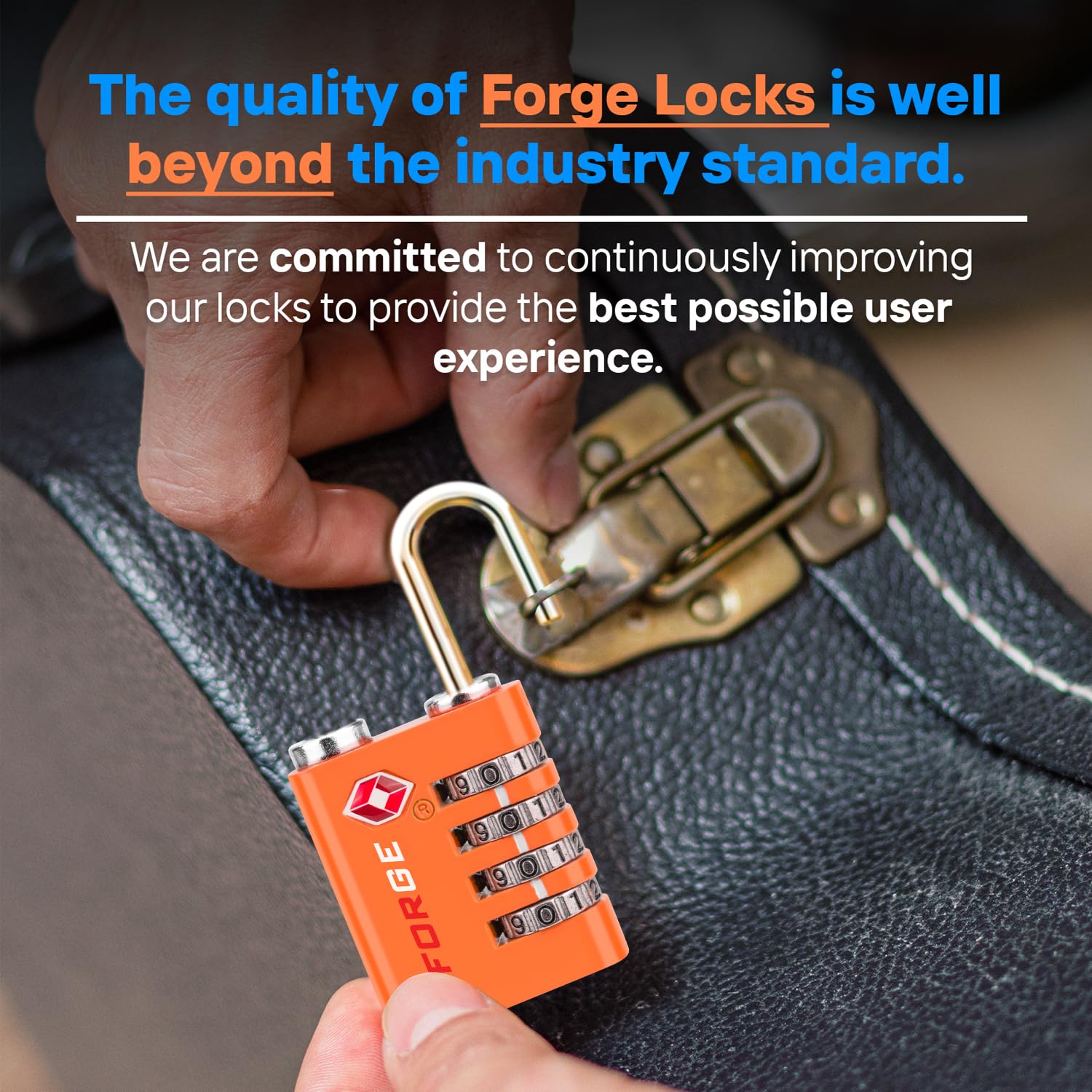 Foto 7 pulgar | Luggage Lock Forge De Acero Inoxidable De Doble Apertura Aprobado Por La Tsa - Venta Internacional.