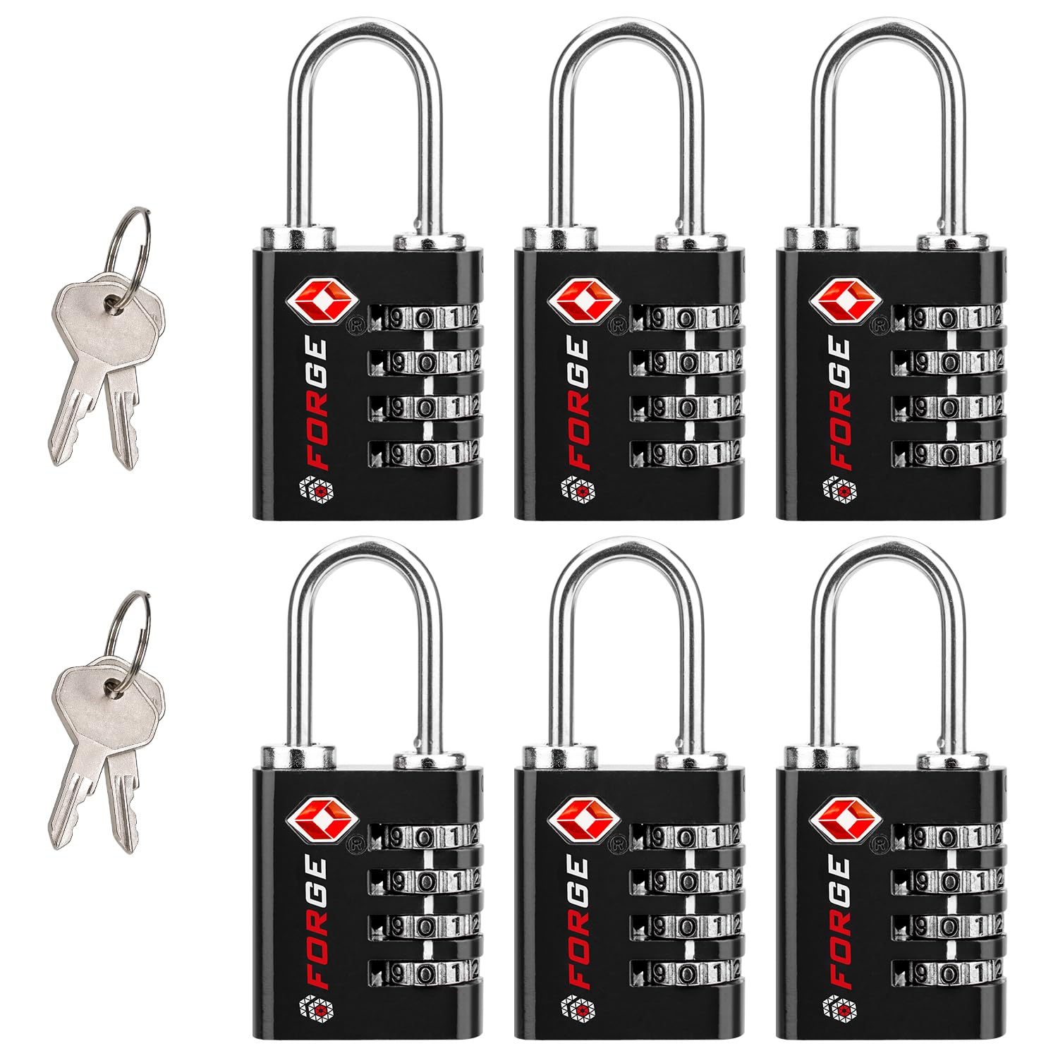 Foto 1 | Luggage Lock Forge De Acero Inoxidable De Doble Apertura Aprobado Por La Tsa - Venta Internacional.