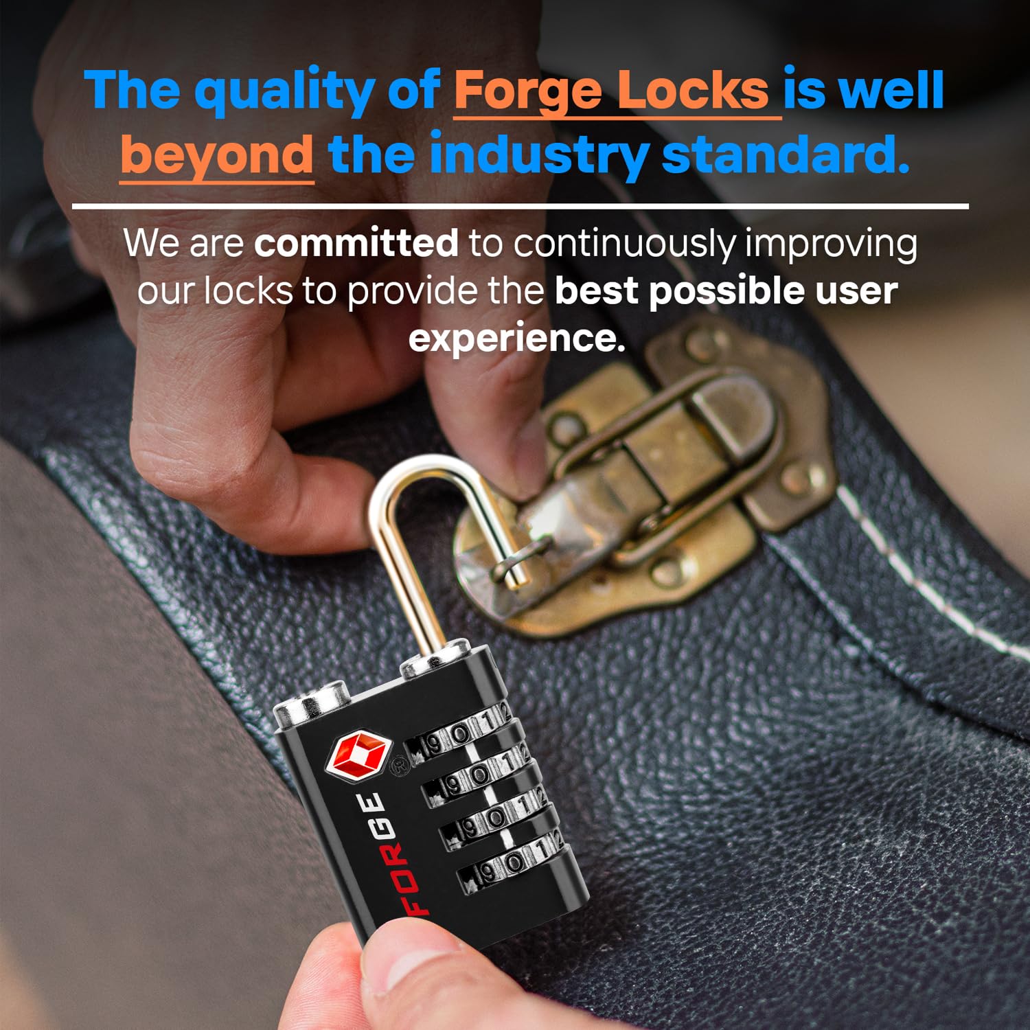 Foto 7 pulgar | Luggage Lock Forge De Acero Inoxidable De Doble Apertura Aprobado Por La Tsa - Venta Internacional.